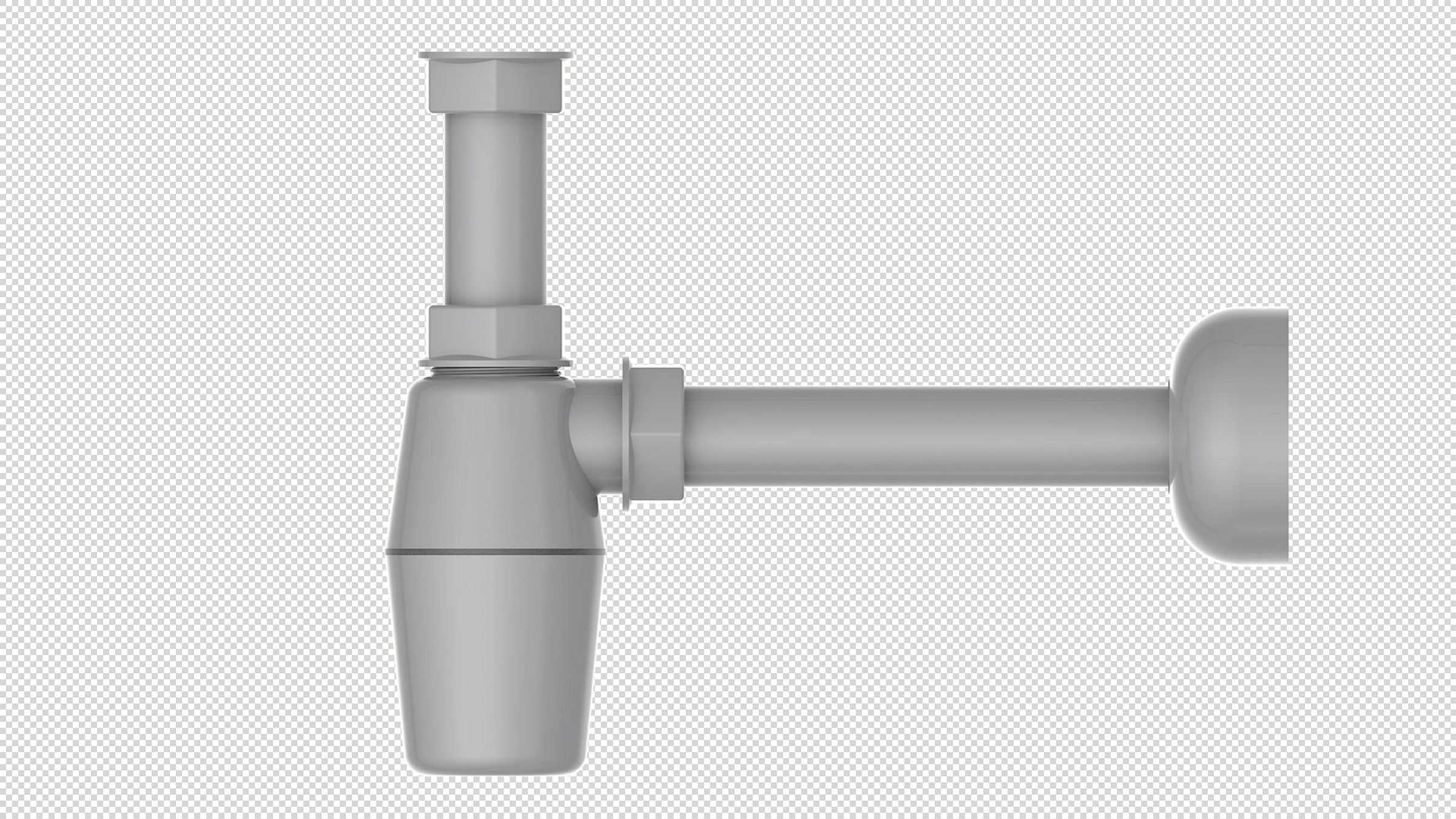 ECO-SAVE KS Flaschensiphon, Grau, 1 1/4'' x 32 mm