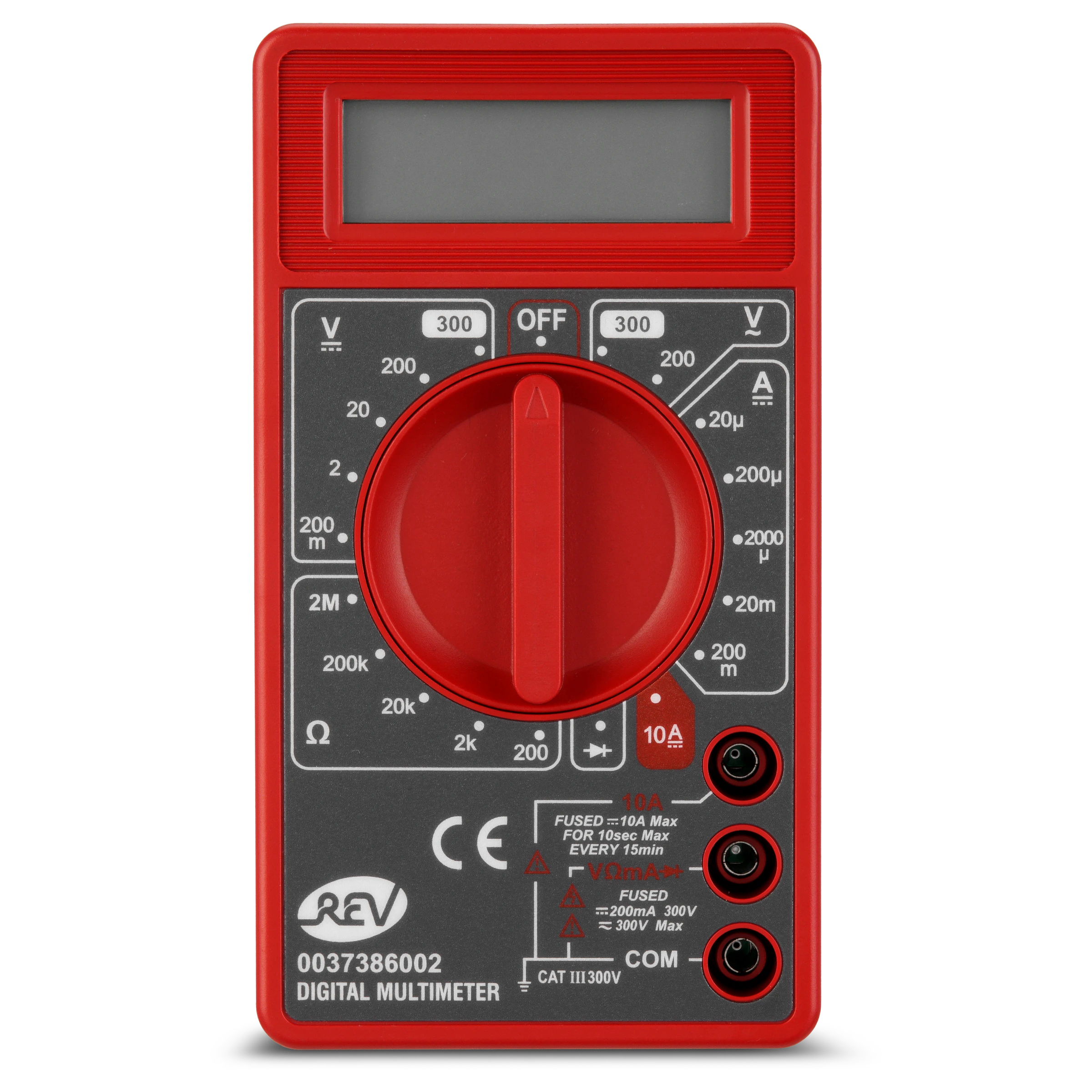 Vielfachmessgerät digital Basic schwarz/rot