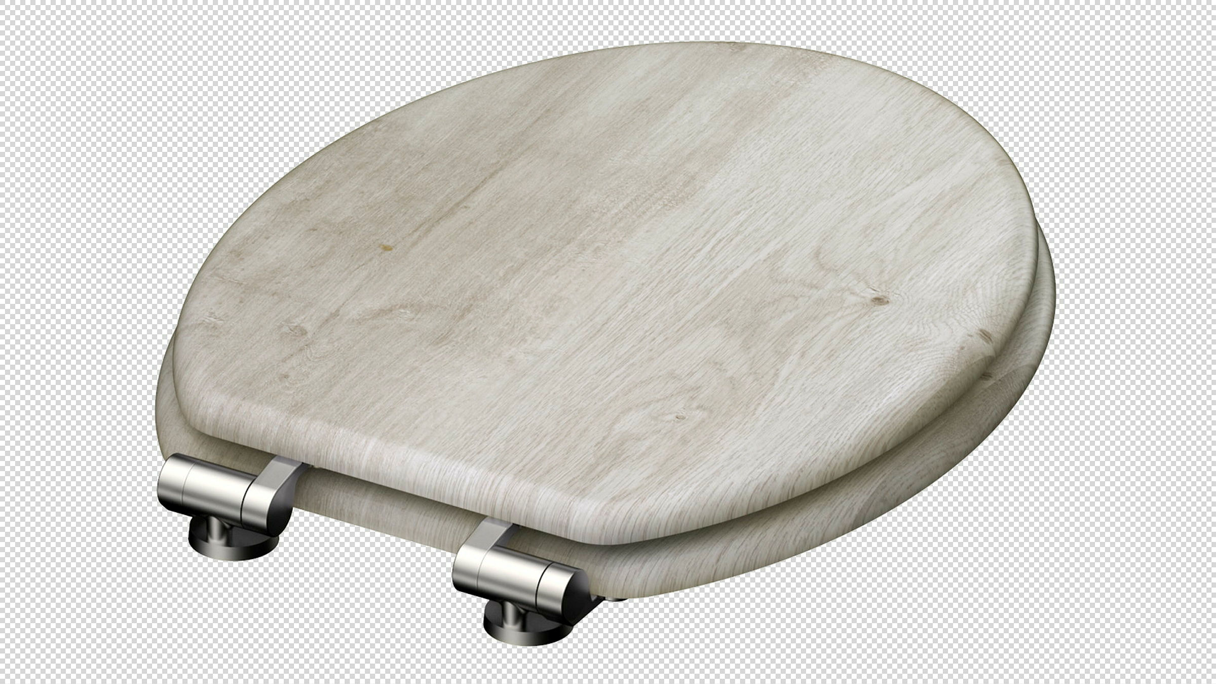 MDF WC-Sitz LIGHT WOOD, mit Absenkautomatik
