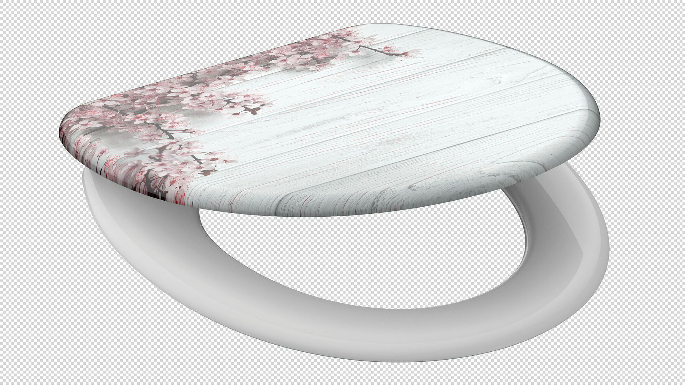Duroplast WC-Sitz FLOWERS&WOOD, mit Absenkautomatik