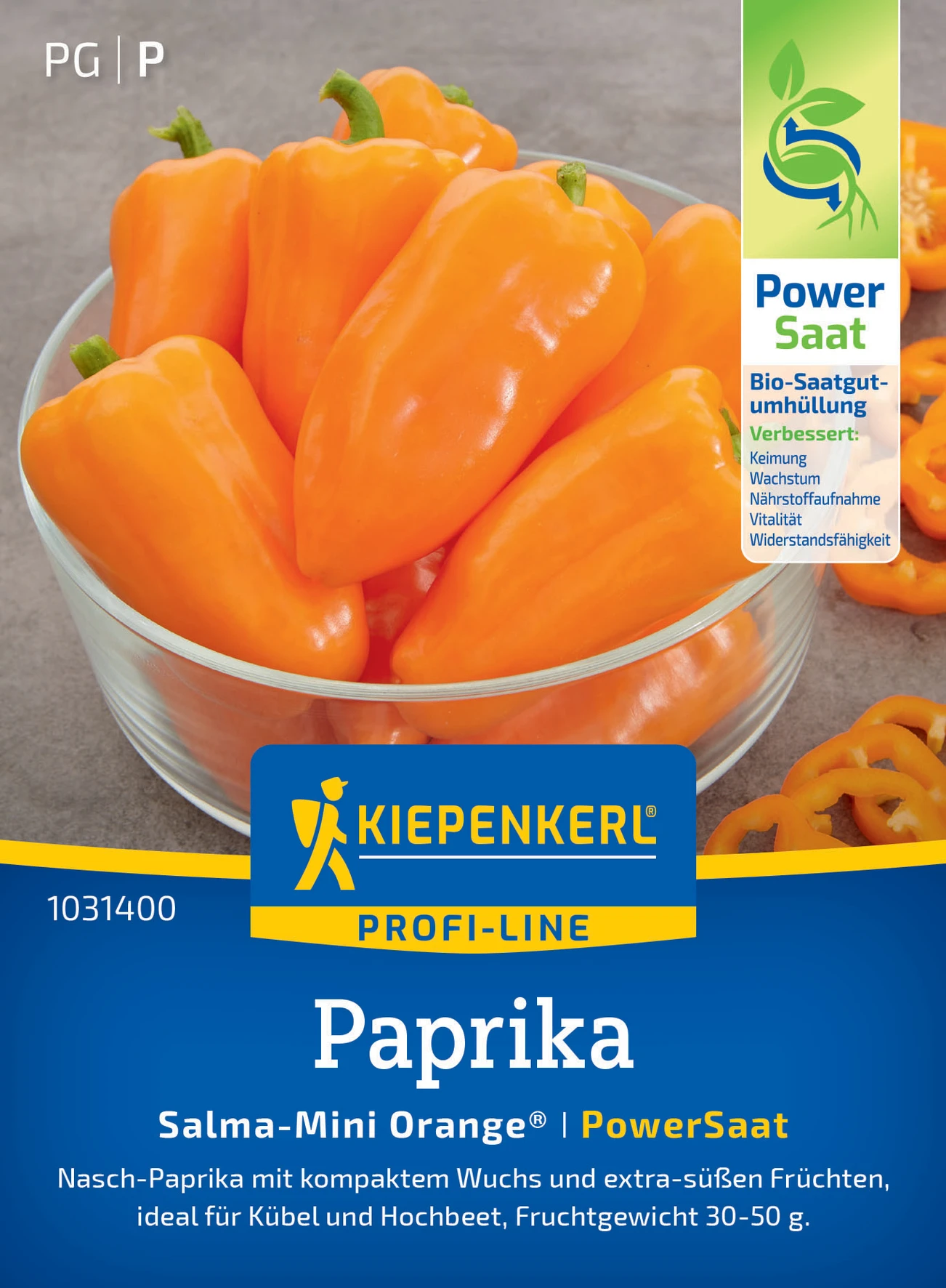 Kiepenkerl Paprika Salma-Mini Orange®, F1, PowerSaat