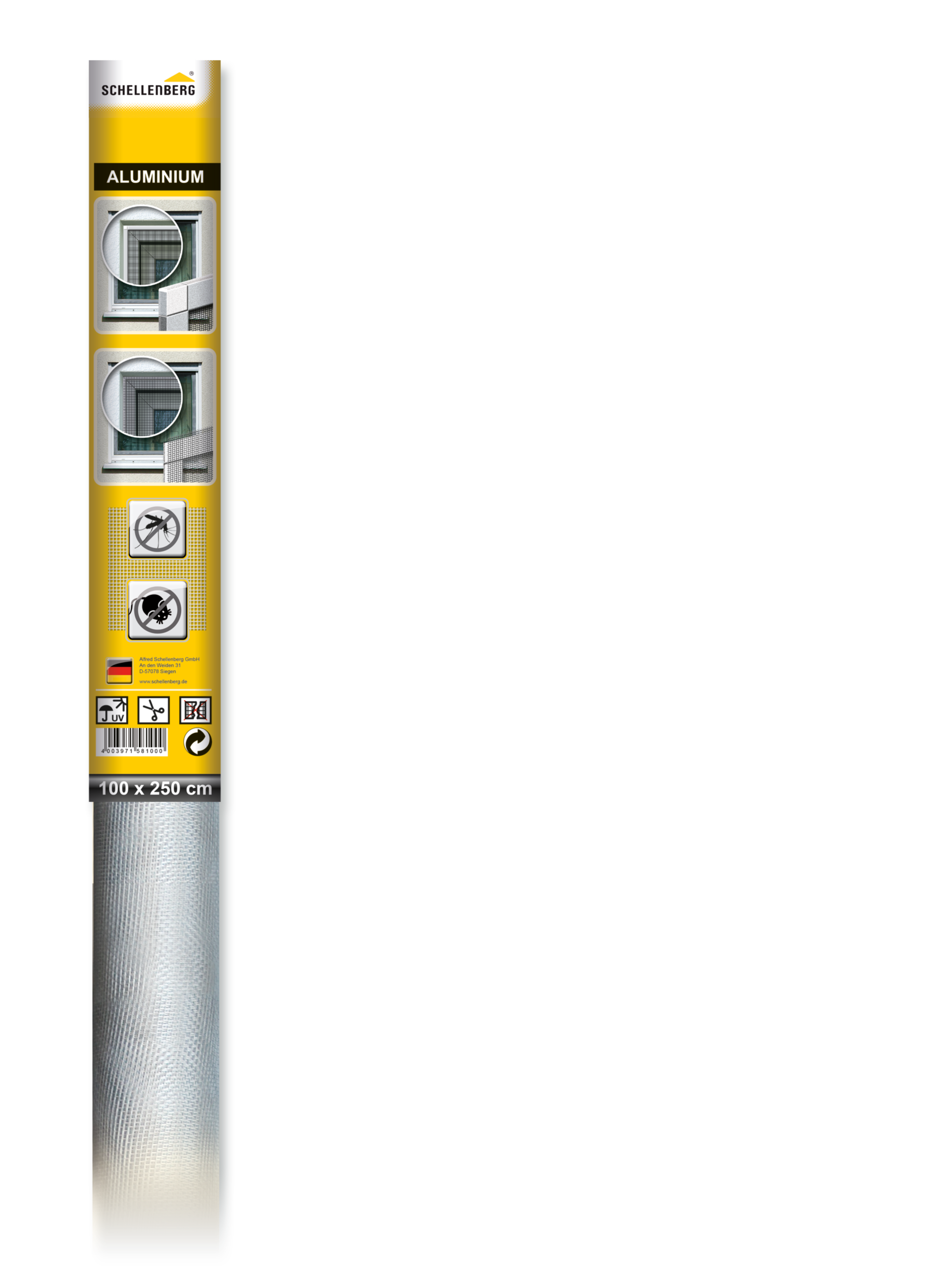 Schellenberg Aluminiumgewebe, 100 x 250 cm