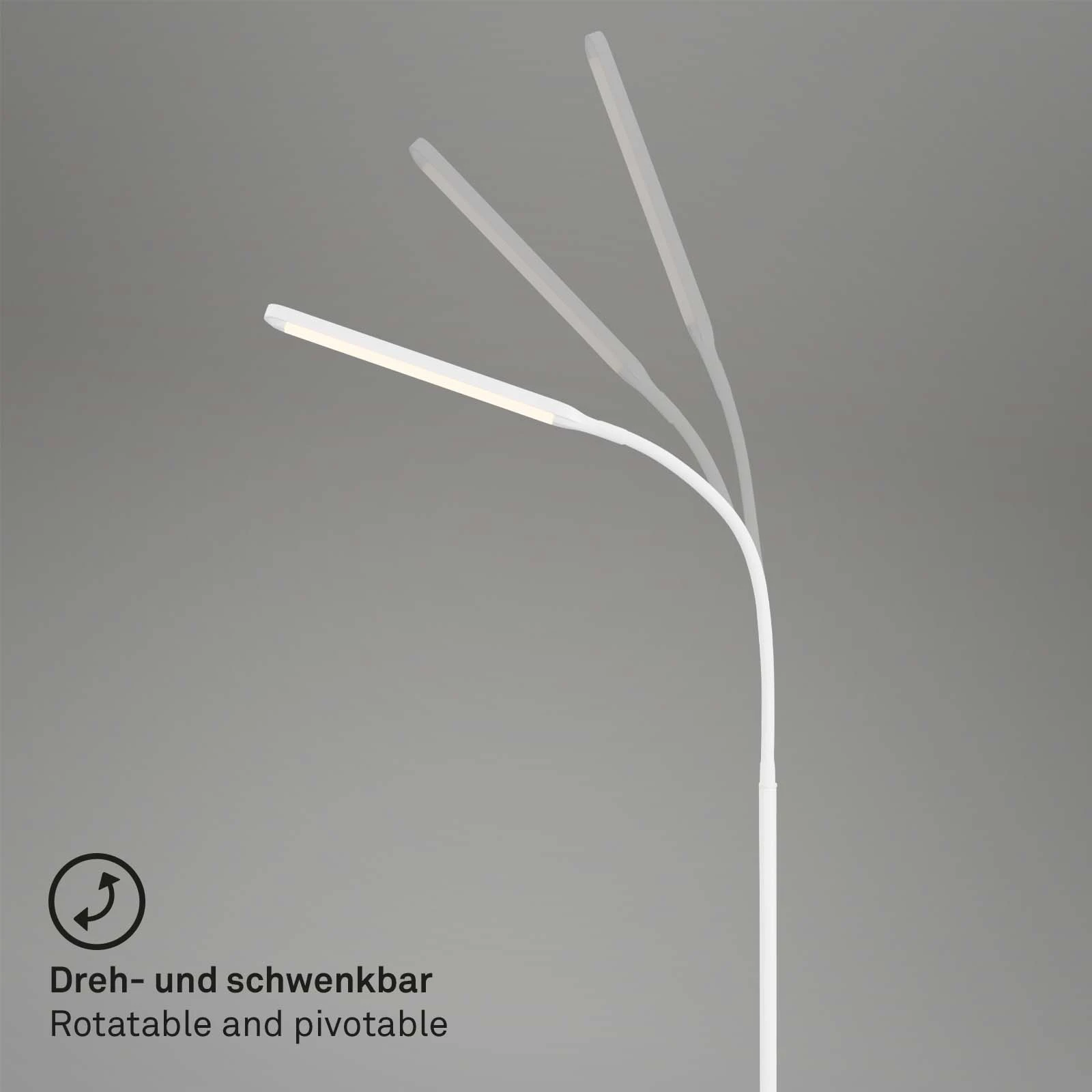 LED Stehleuchte, weiß, 1xLED-Platine/6W