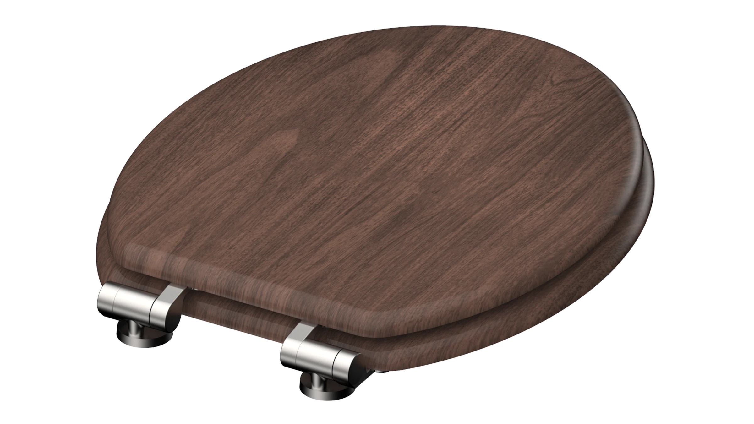 MDF WC-Sitz DARK WOOD, mit Absenkautomatik
