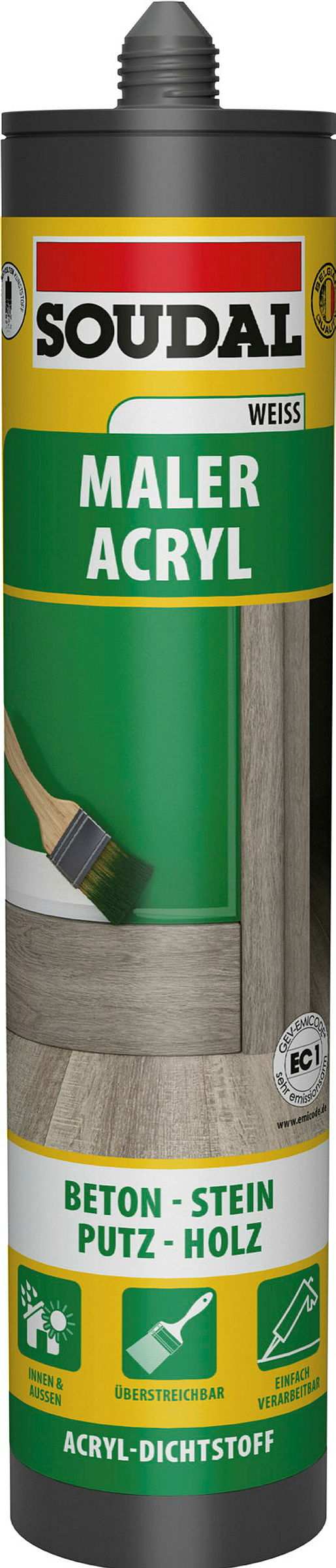 Soudal Maler-Acryl Der Profi-Fugendichtstoff für den Innenausbau