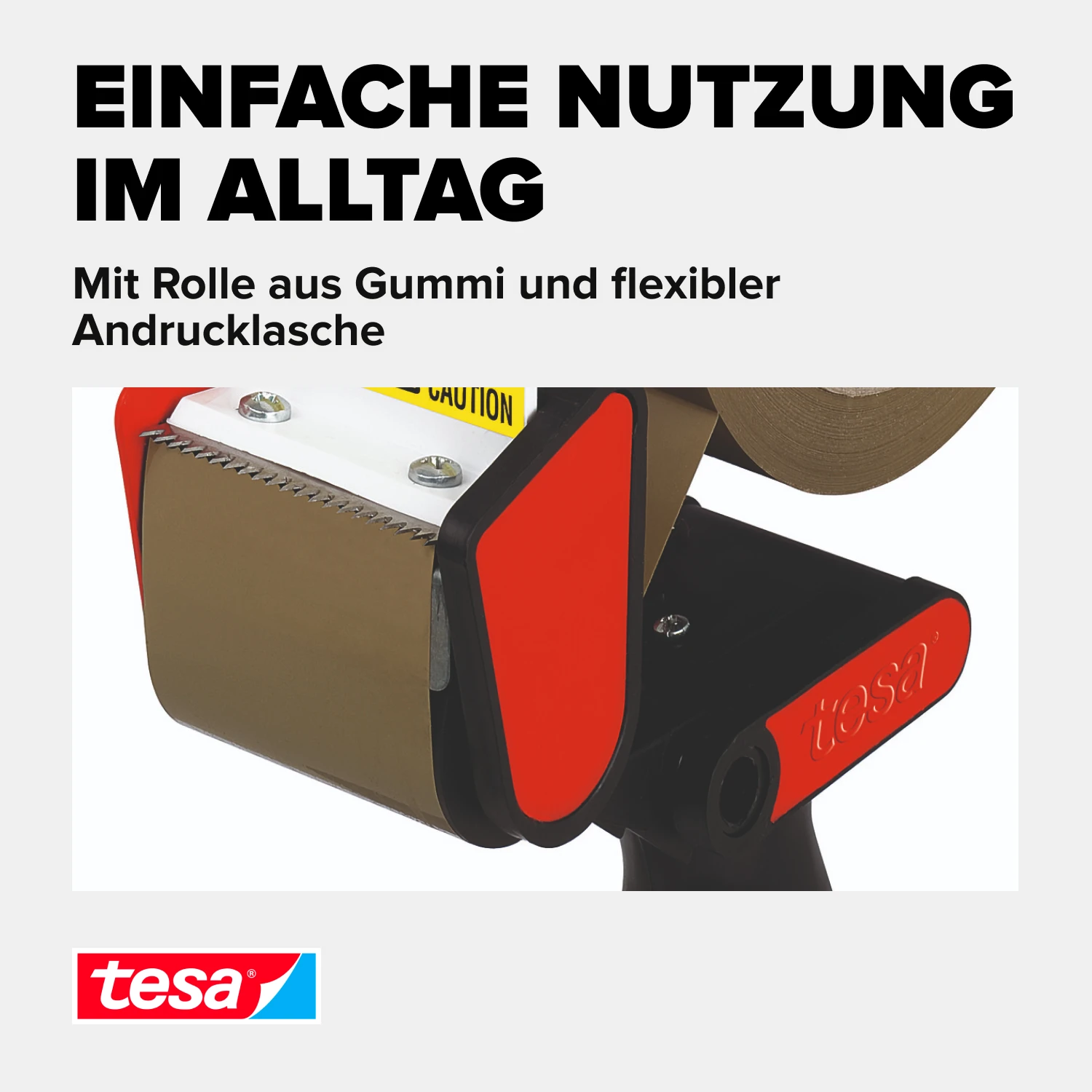 tesa® Packband Handabroller Classic, für Paketband-Rollen bis 66m x 50mm