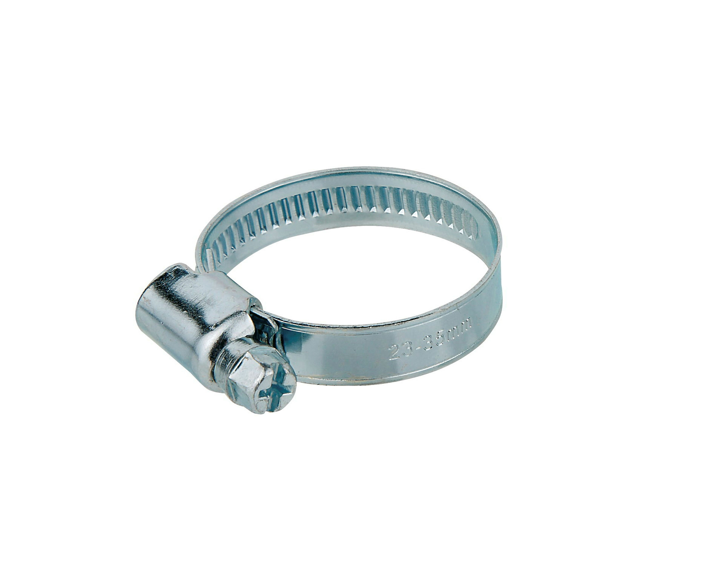 Schlauchklemme 9 mm Bandbreite, verzinkt, 23 - 35 mm, für 1'' (2x)