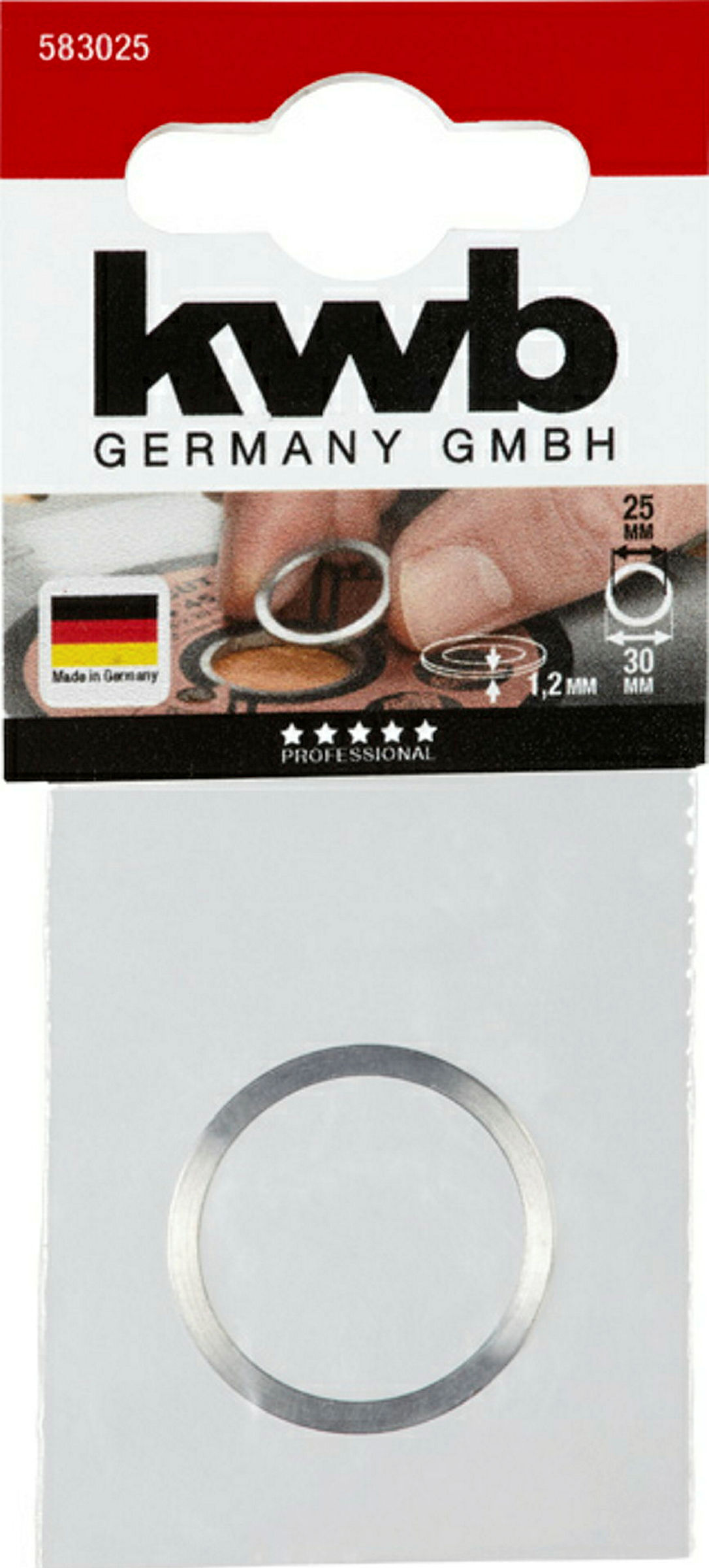 Reduzierringe für Kreissägeblätter, 30/25 mm