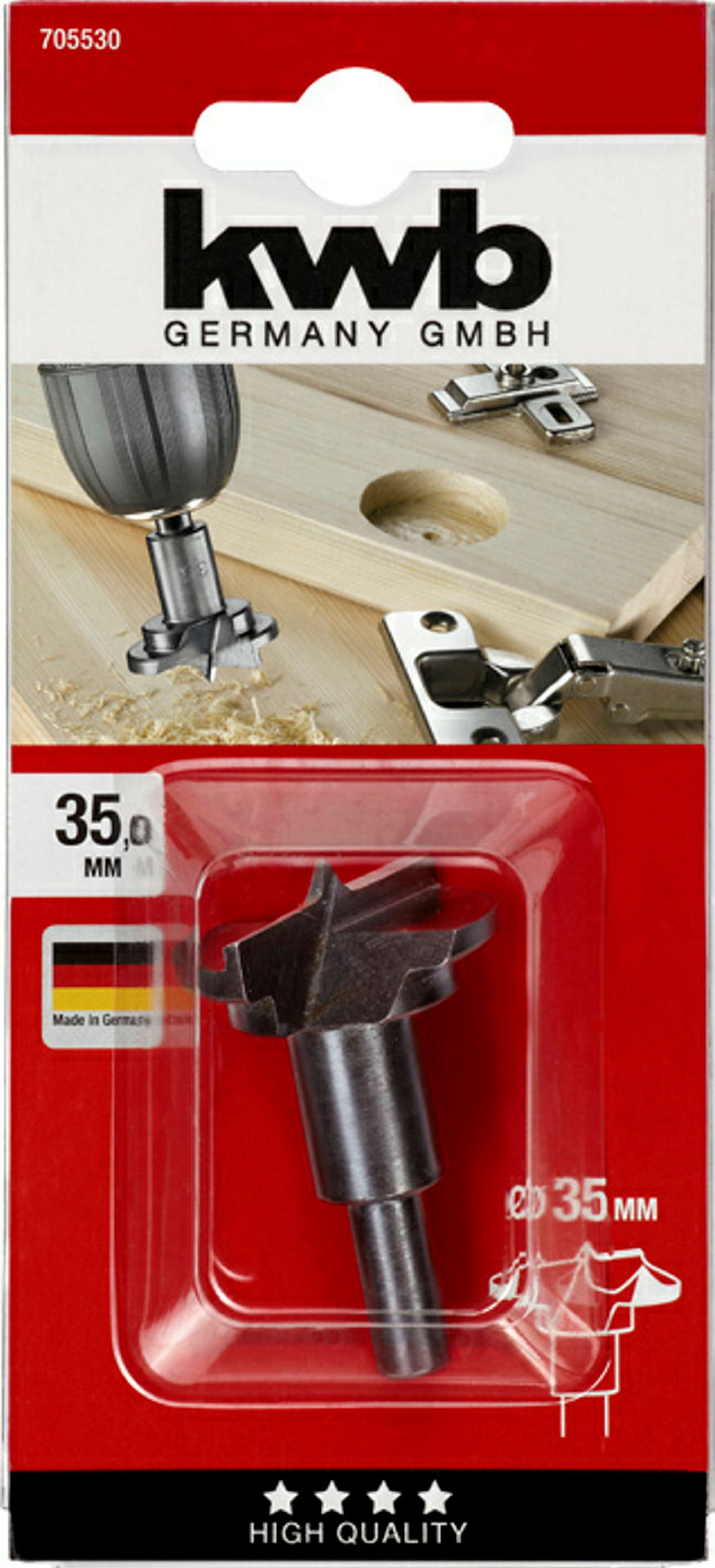 Scharnierlochbohrer, ø 35.0 mm