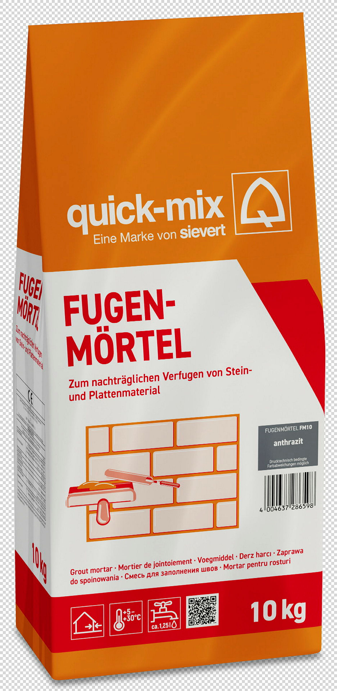 quick-mix Fugenmörtel anthrazit 10 kg