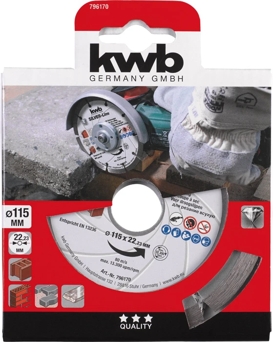 Diamant-Trennscheibe SILVER LINE segm. D115mm
