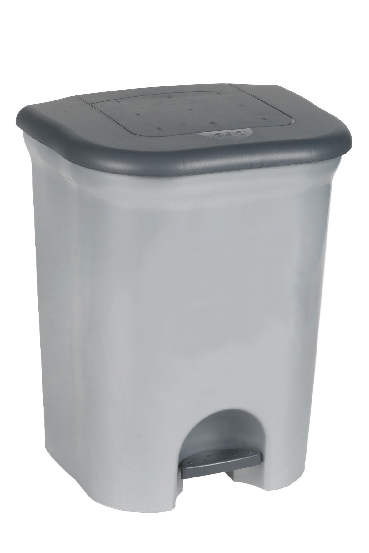 keeeper Treteimer mit 2 Abfallbehältern, 2x 11 l, Torge, Silber
