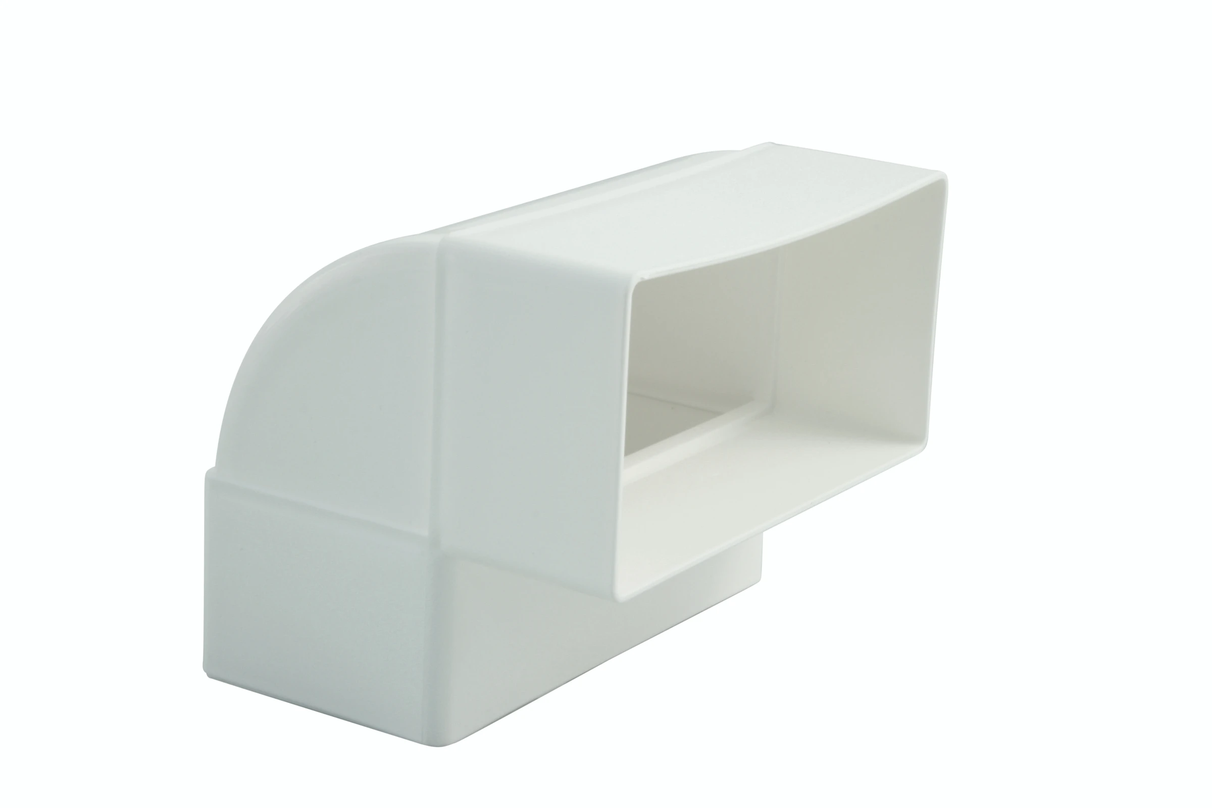Winkel 90° senkrecht für Flachkanal 110x54, weiß