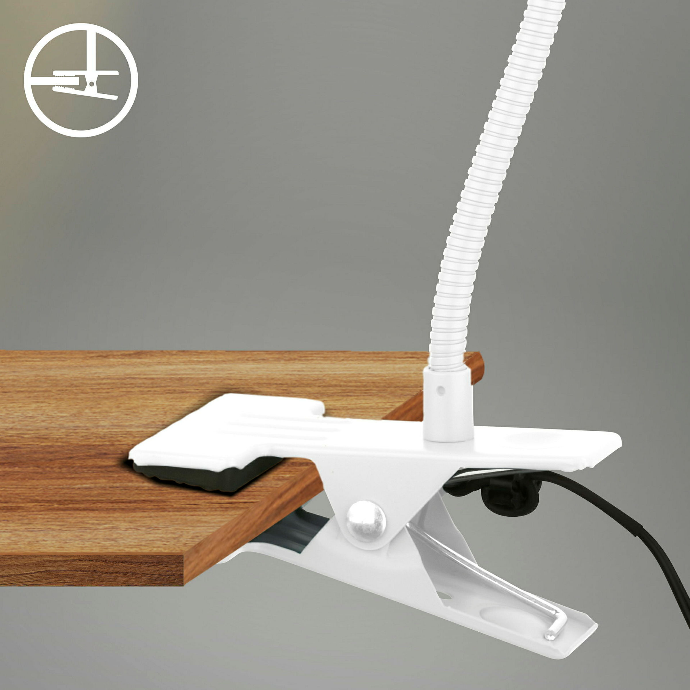 FLEKS LED Klemmleuchte, Weiß, inkl.. 1xLED 2,4W