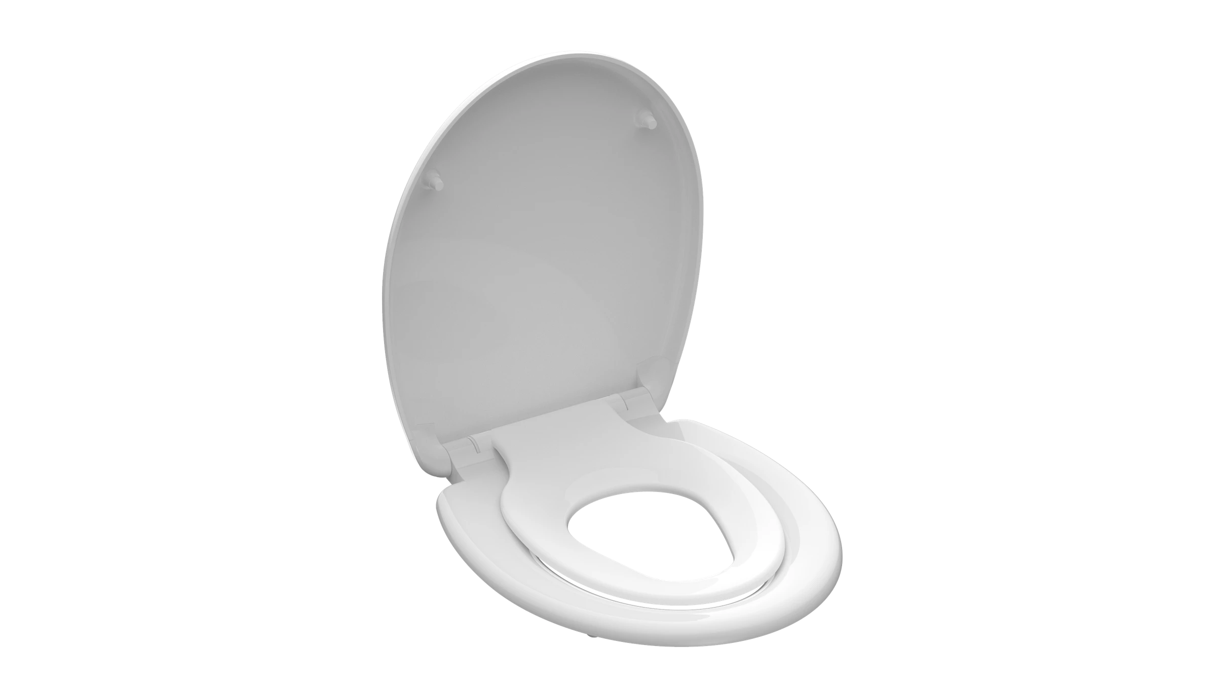 Duroplast WC-Sitz FAMILY WHITE, mit Absenkautomatik und Schnellverschluss