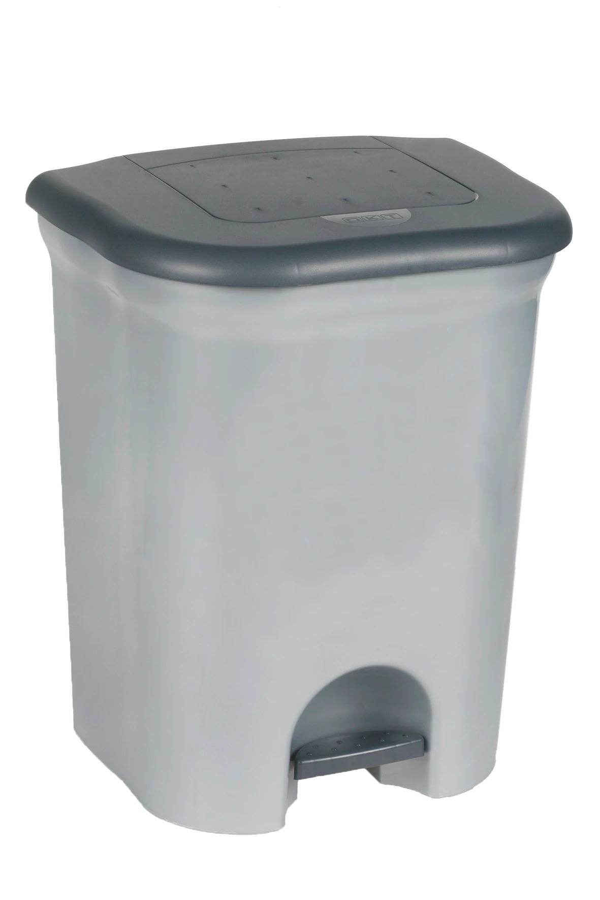 keeeper Treteimer mit 2 Abfallbehältern, 2x 11 l, Torge, Silber
