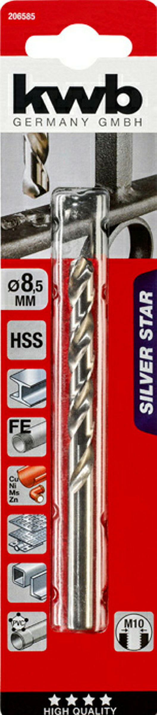 SILVER STAR HSS Spiralbohrer, ø 8.5 mm