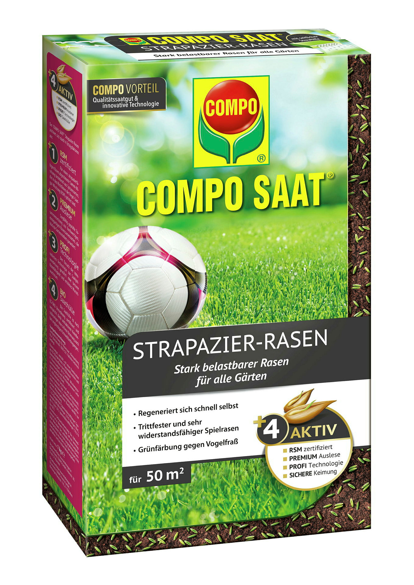 COMPO SAAT® Strapazier-Rasen1 kg für 50 m2