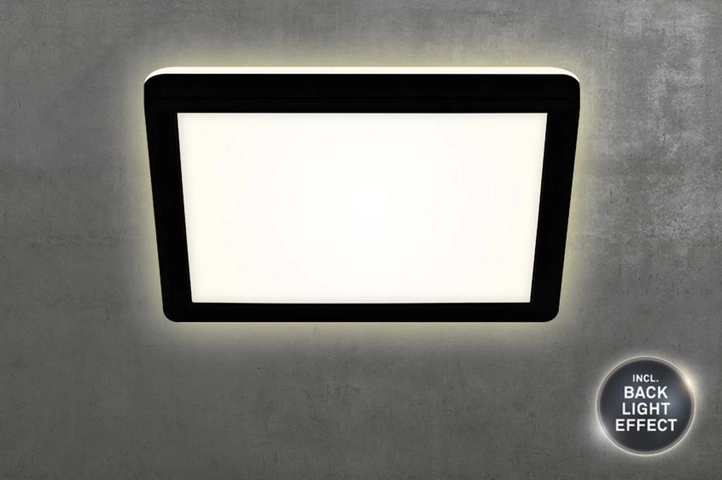 Ultraflaches LED Panel, schwarz, 1xLED/12W