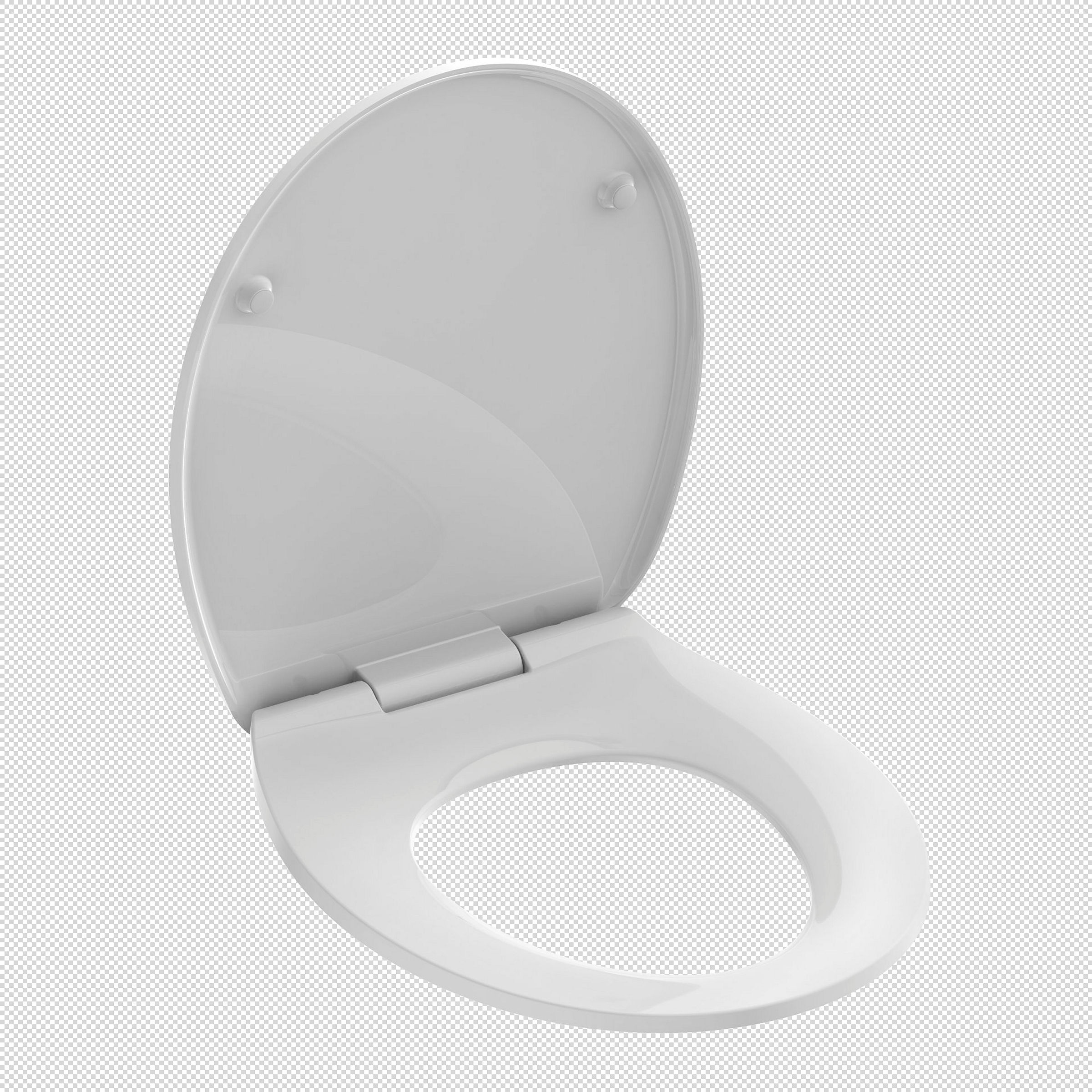 Duroplast WC-Sitz WHITE, mit Absenkautomatik und Schnellverschluss