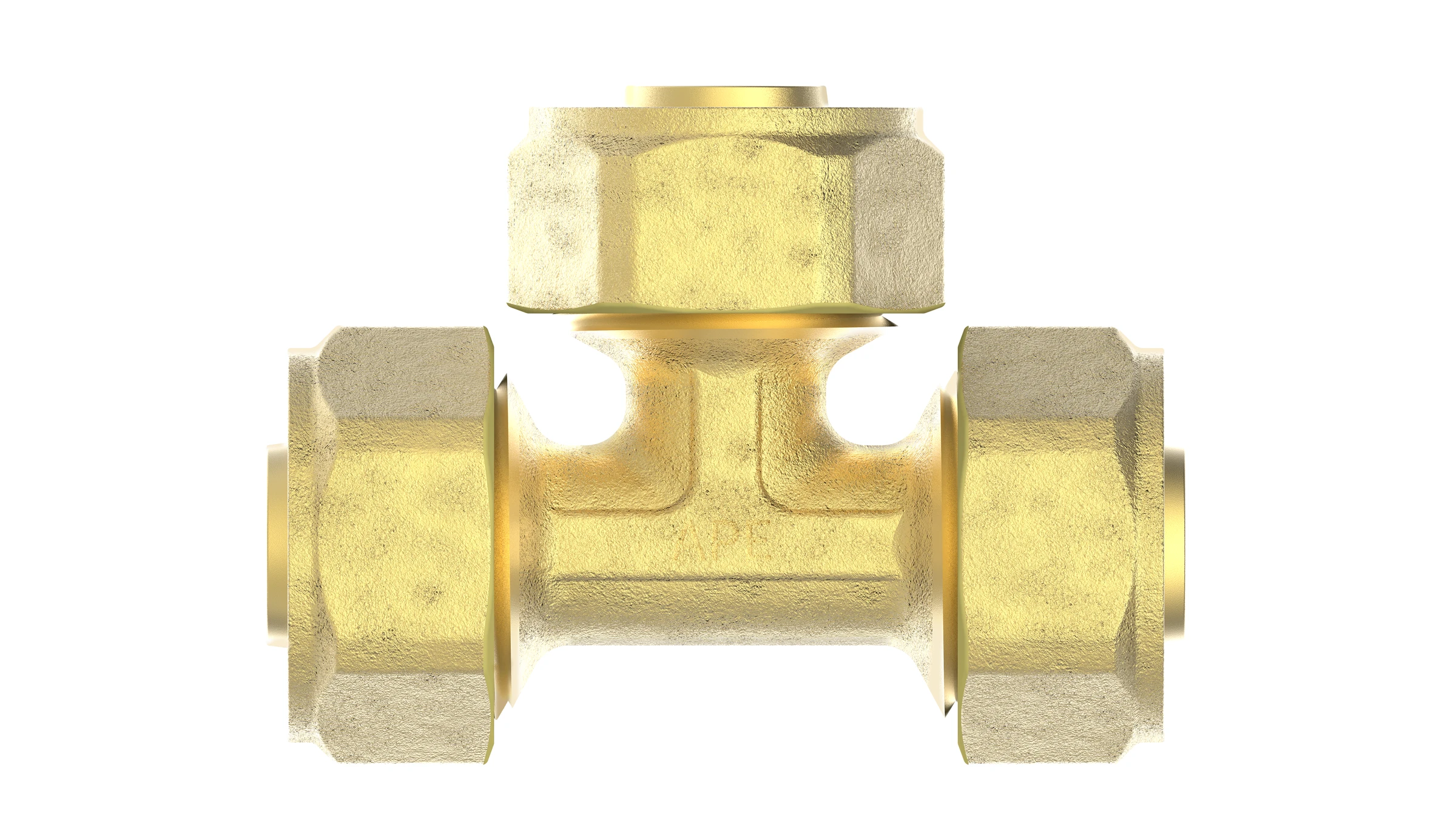 MS T-Stück, blank, 26 mm, Klemmfitting für MSVR