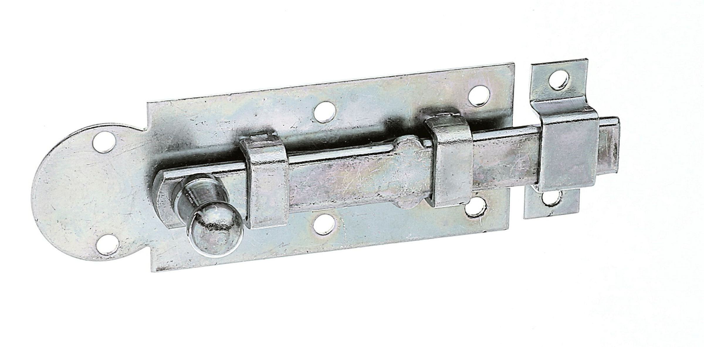 Fensterriegel mit Knopfgriff 80x30 gerade verzinkt