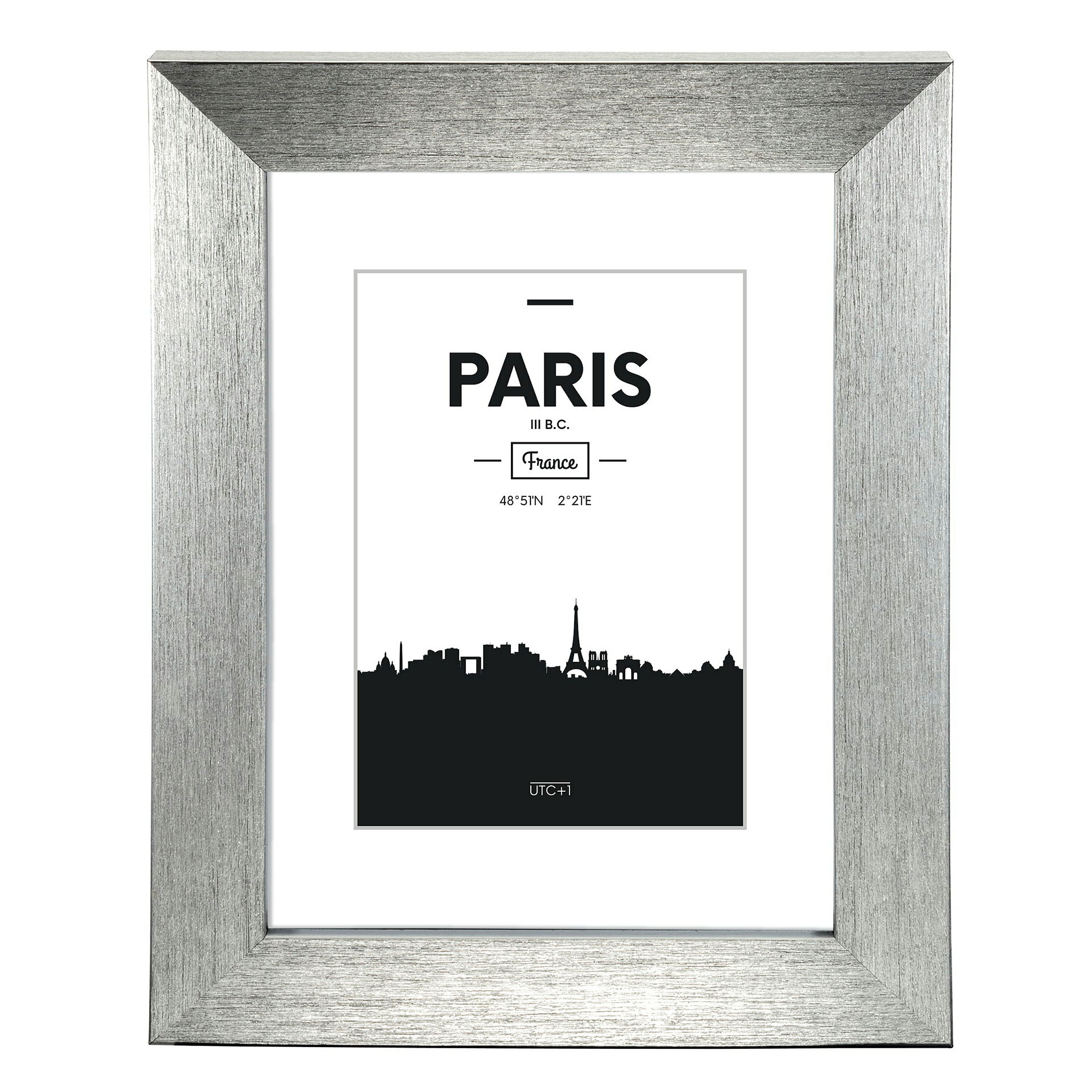 Hama Kunststoffrahmen ''Paris'', Silber, 15 x 20 cm