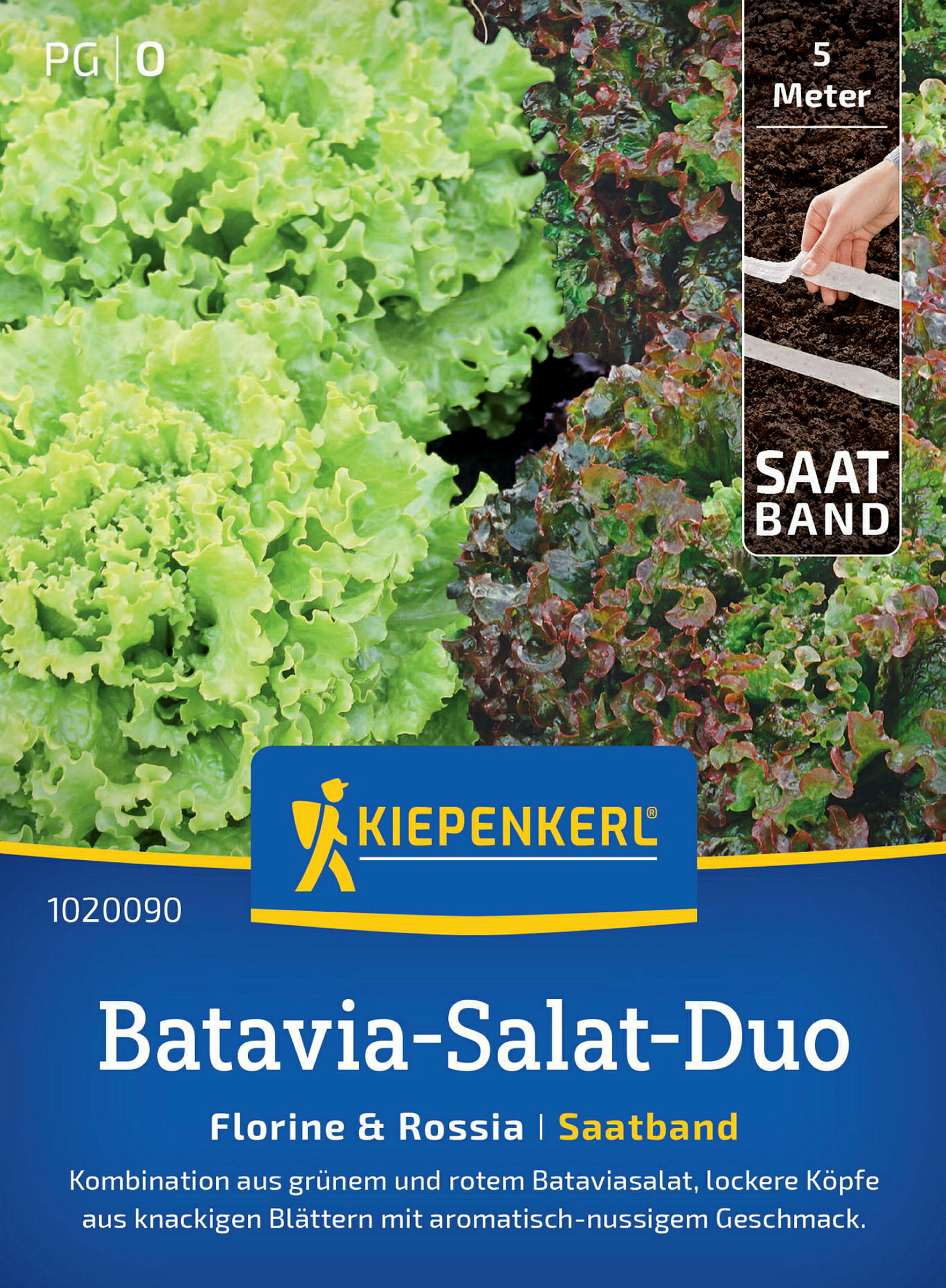 Kiepenkerl Batavia-Salat-Duo Florine & Rossia, Saatband