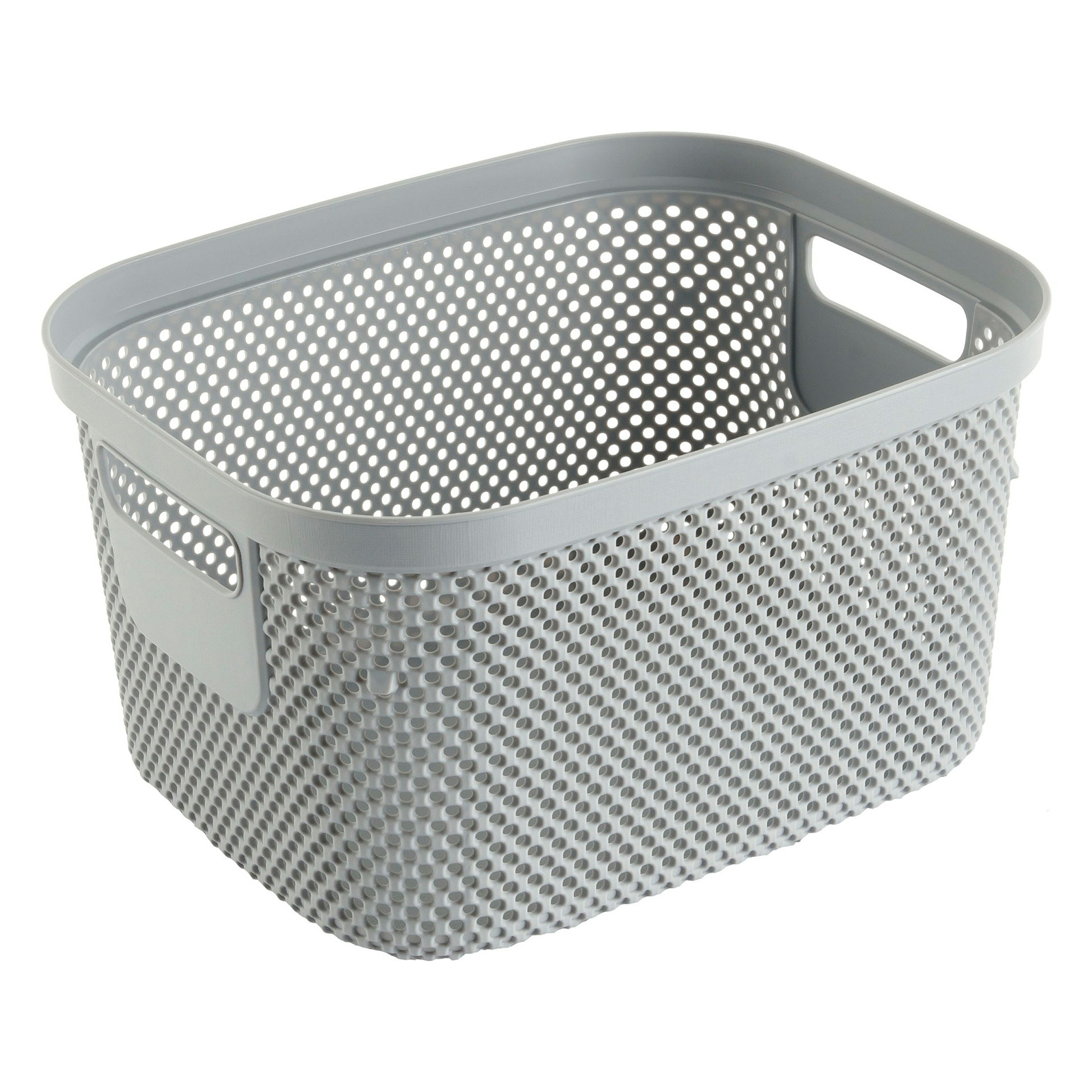 keeeper Aufbewahrungskorb, 6 l, 27 x 21,5 x 15 cm, Stine, Grau