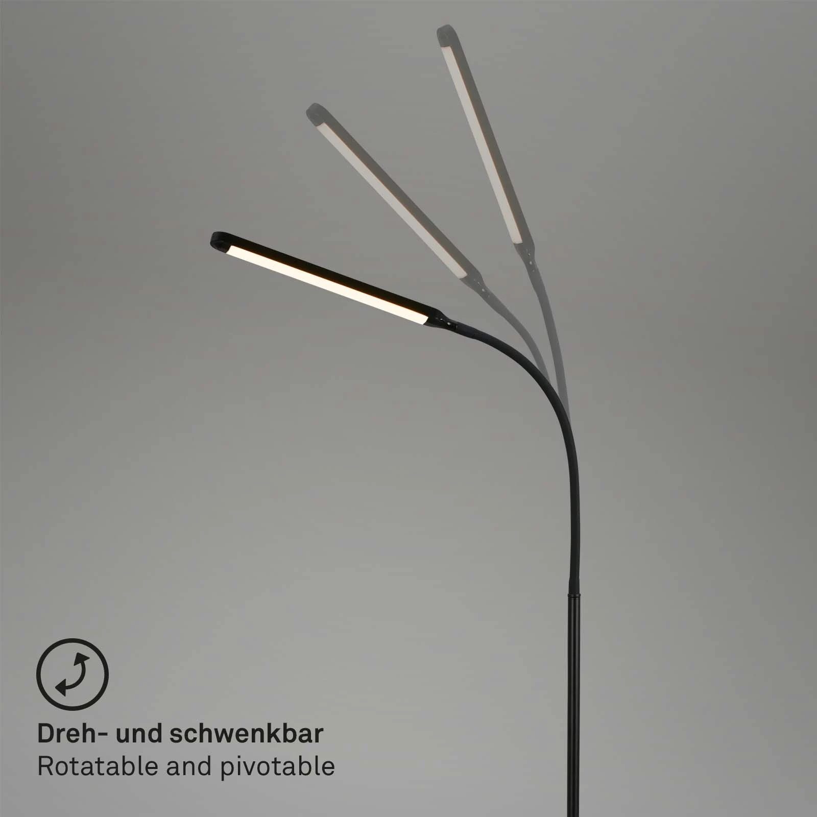 LED Stehleuchte, schwarz, 1xLED-Platine/6,5W