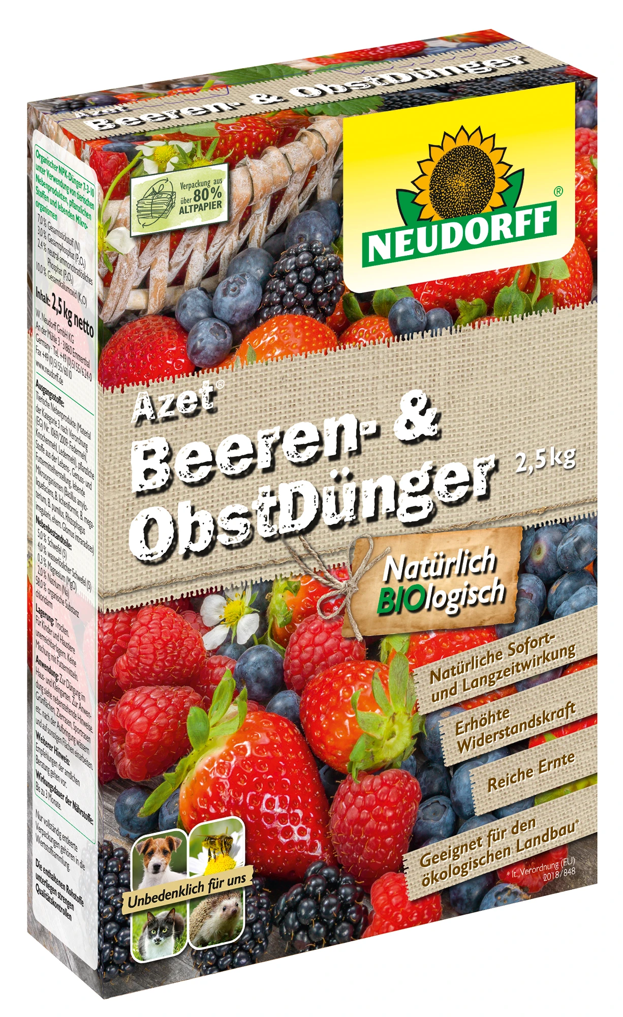 Neudorff Azet Beeren- undObstDünger, 2,5 kg