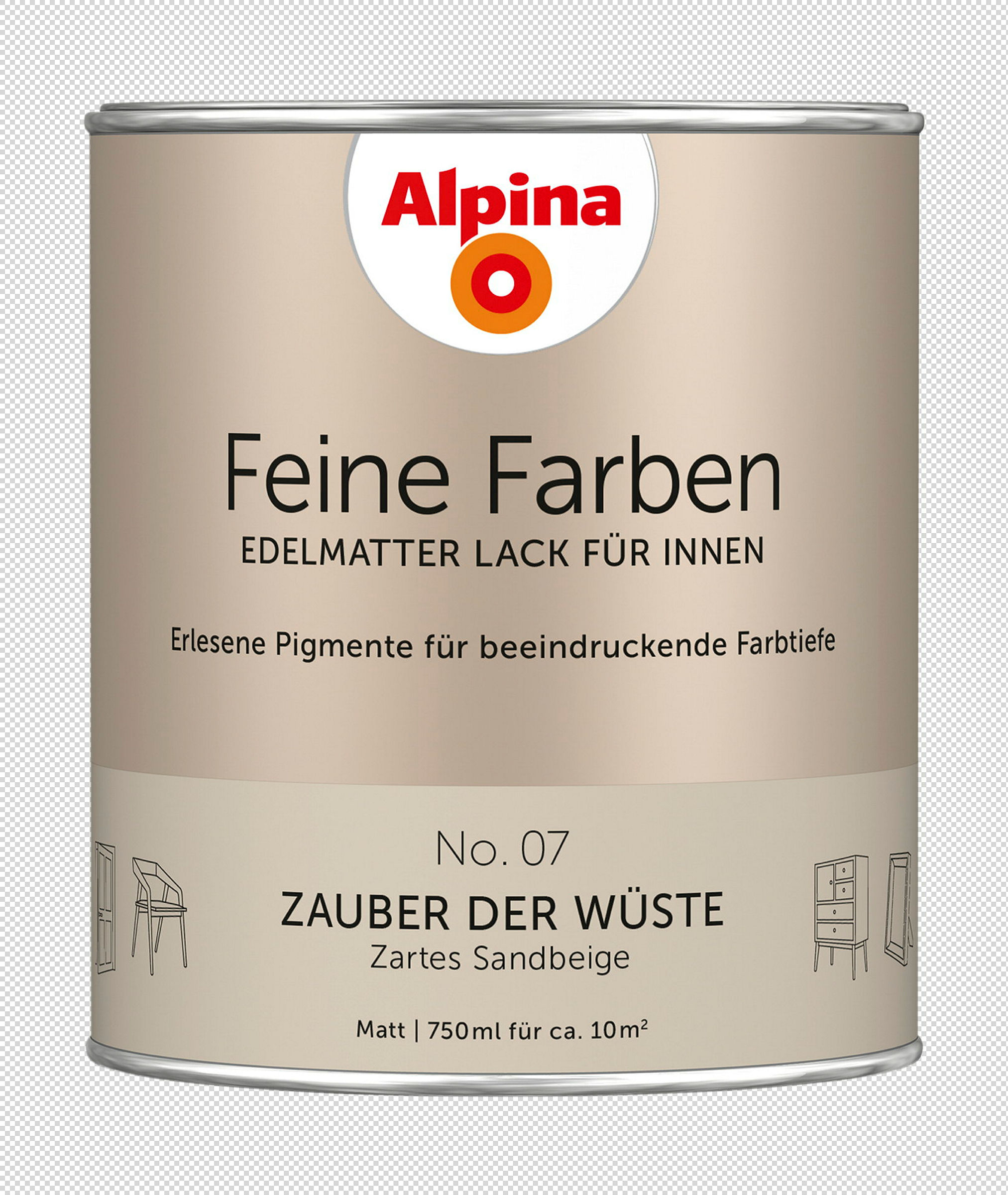 Alpina Feine Farben Lack No. 07 Zauber der Wüste edelmatt 750ml