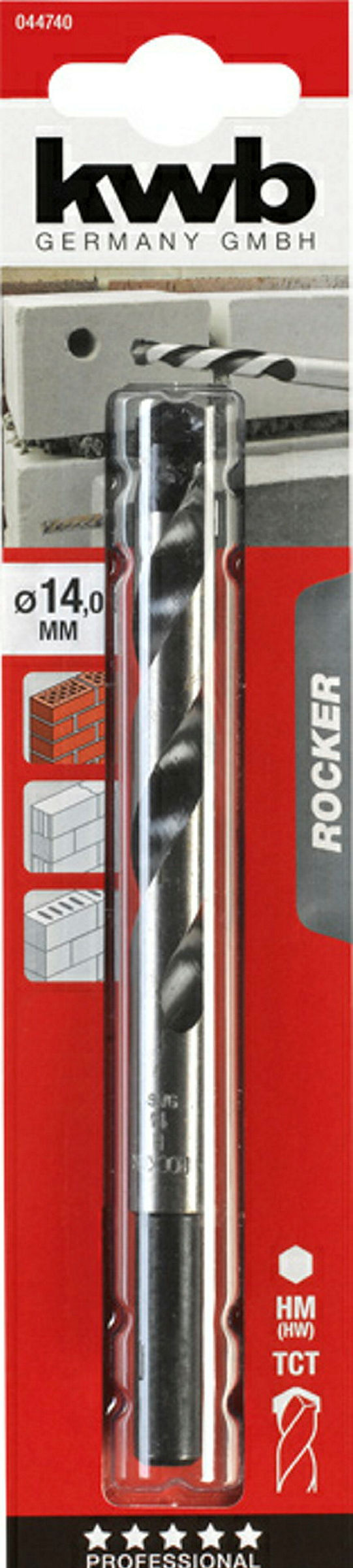 ROCKER® Beton- und Steinbohrer, ø 14.0 mm