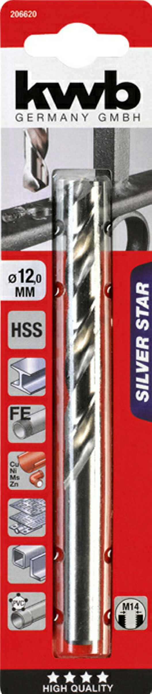 SILVER STAR HSS Spiralbohrer, ø 12.0 mm