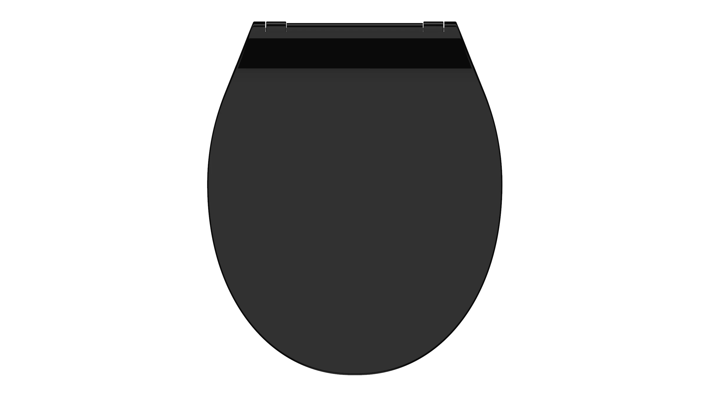Duroplast WC-Sitz SLIM BLACK, mit Absenkautomatik und Schnellverschluss