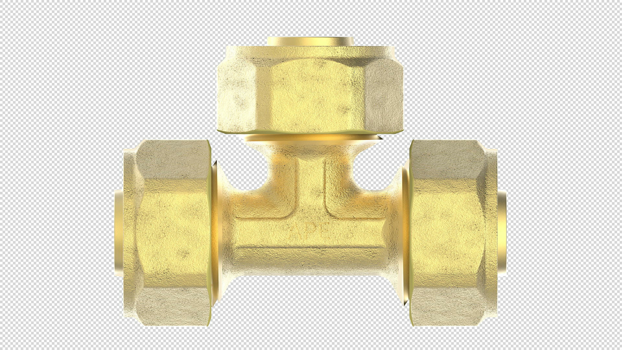 MS T-Stück, blank, 20 mm, Klemmfitting für MSVR