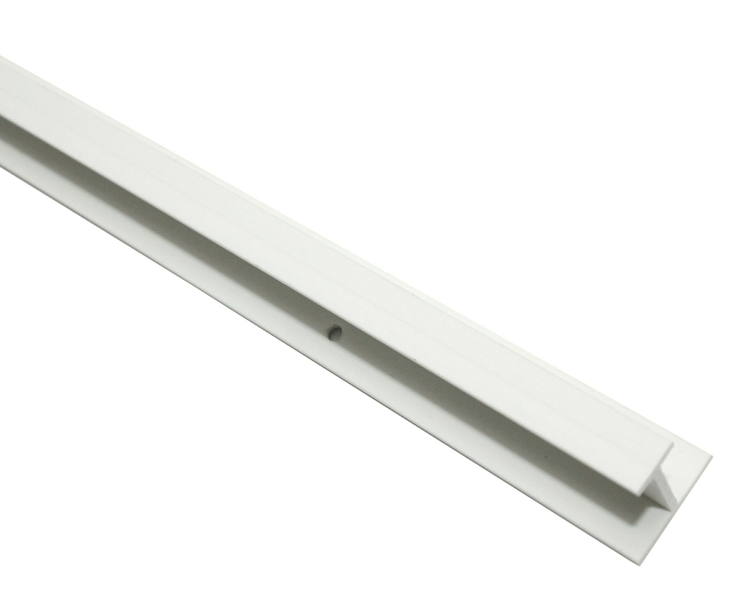 Vorhangschiene, T-Schiene Kunststoff, weiß, 250 cm