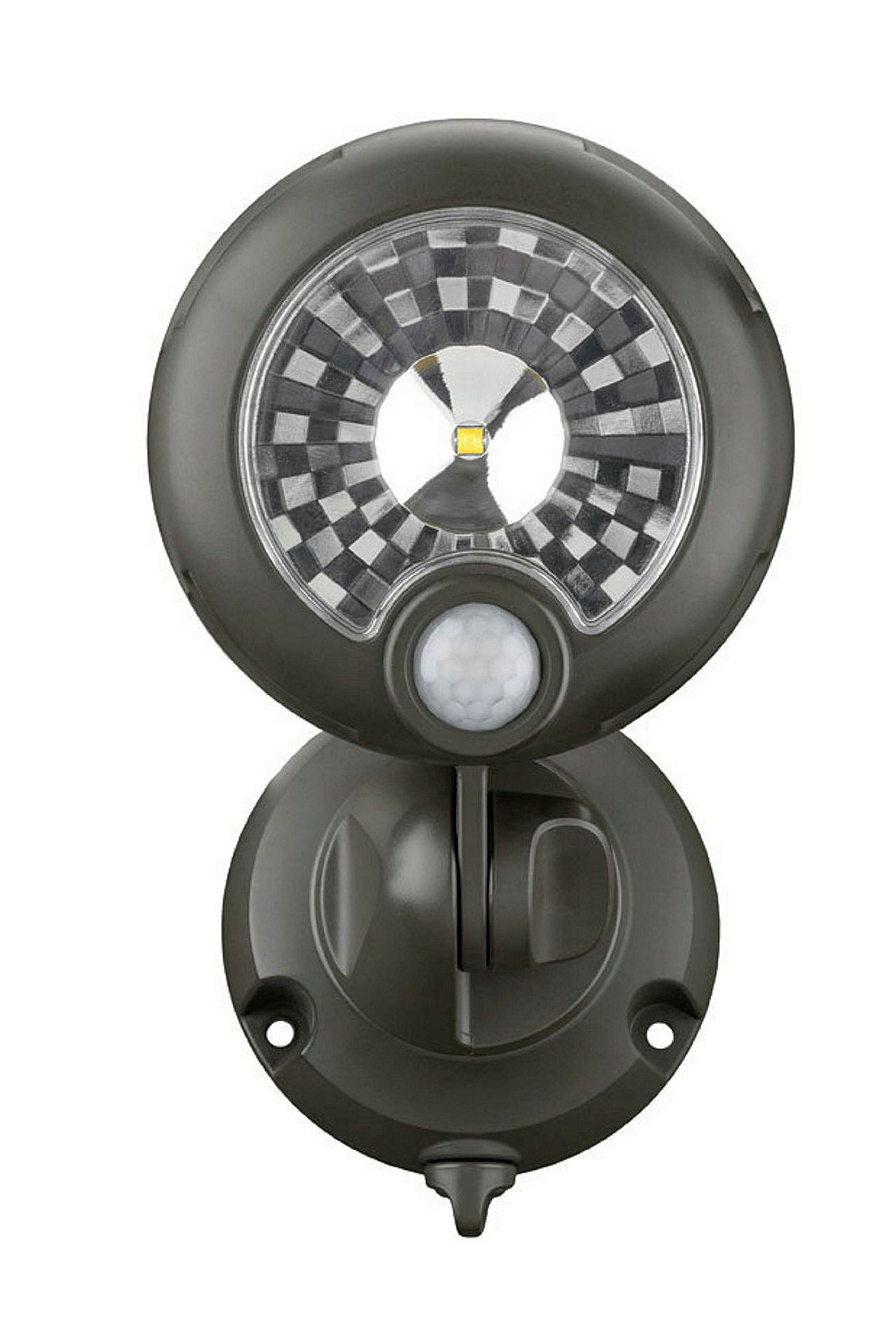 Der braune batteriebetriebene LED-Strahler MB360XT ist mit seinem Lichtstro