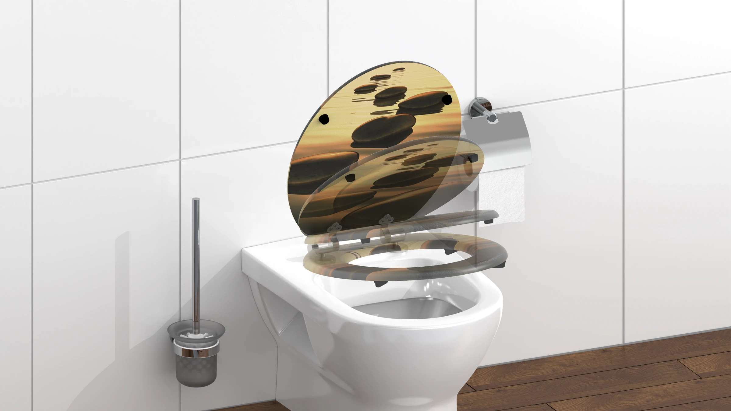 MDF WC-Sitz SEA STONE, mit Absenkautomatik