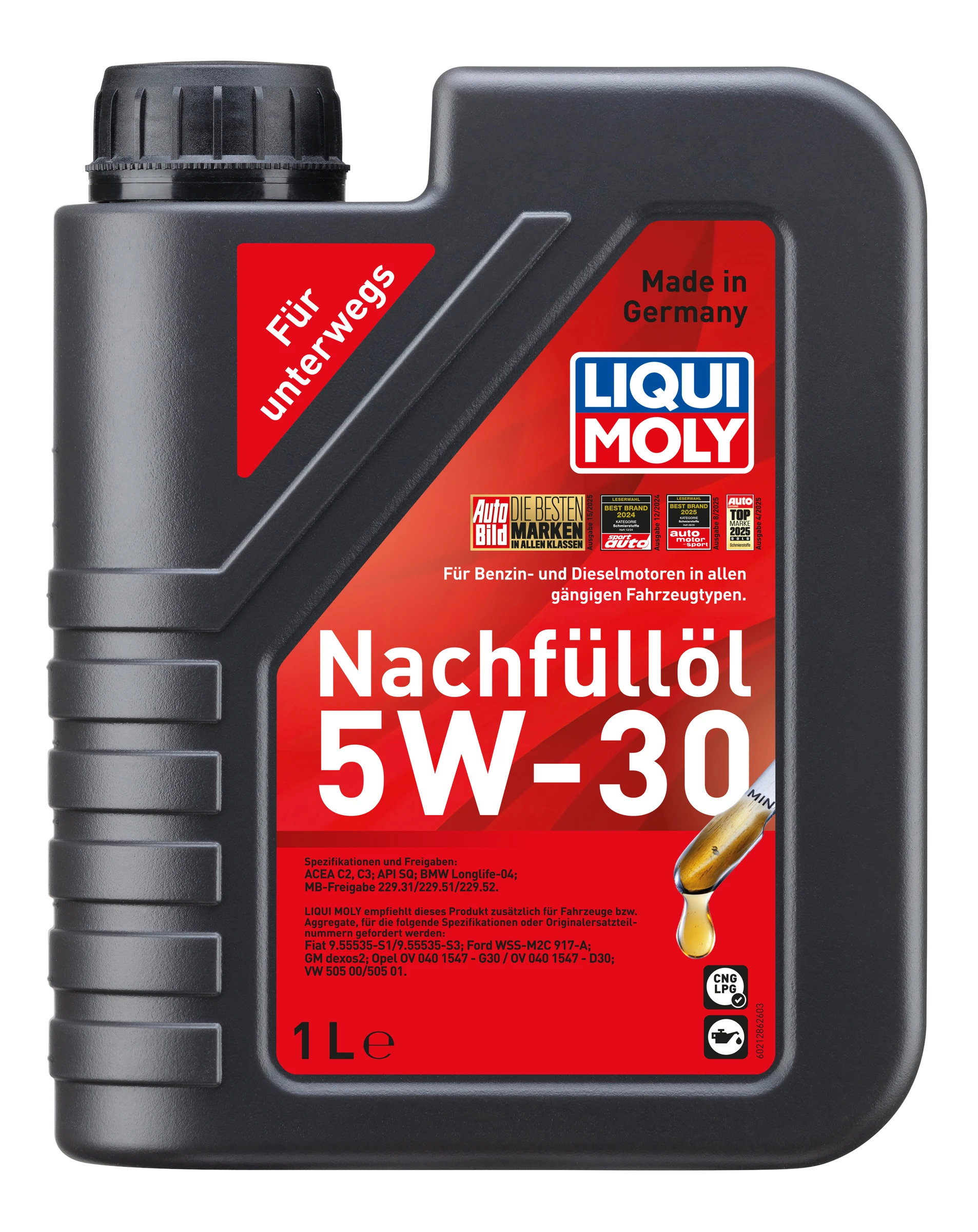 Nachfüll-Öl 5W-30, 1 Liter