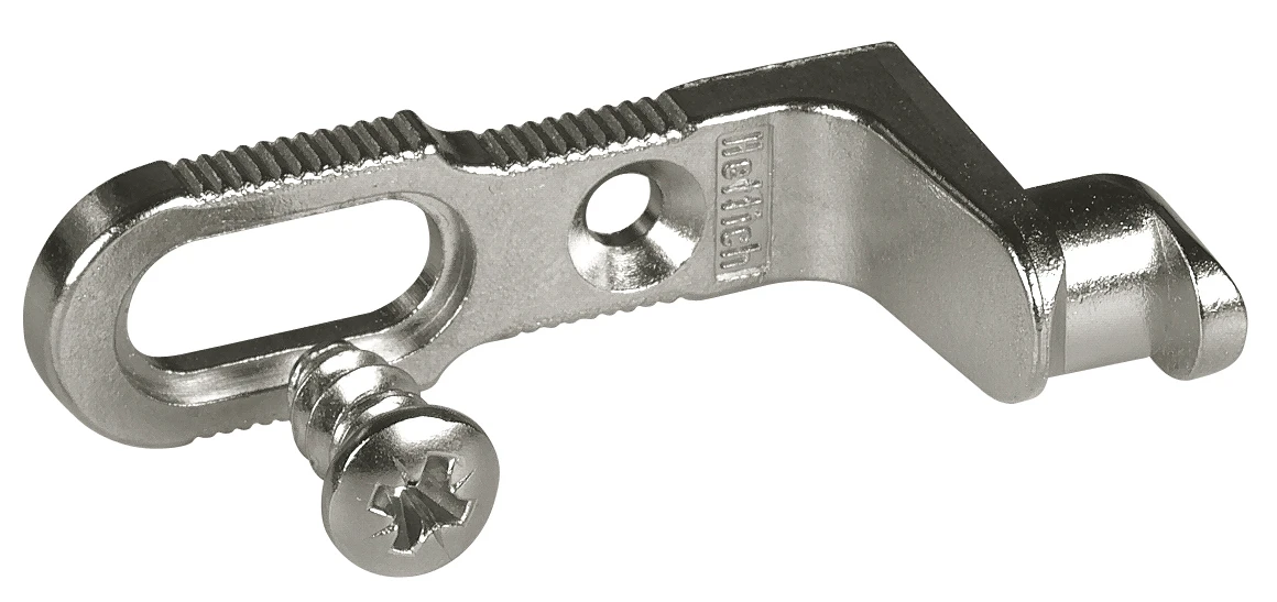 Verbinder f.Rückwände bis 5mm vernickelt, 4 Stück