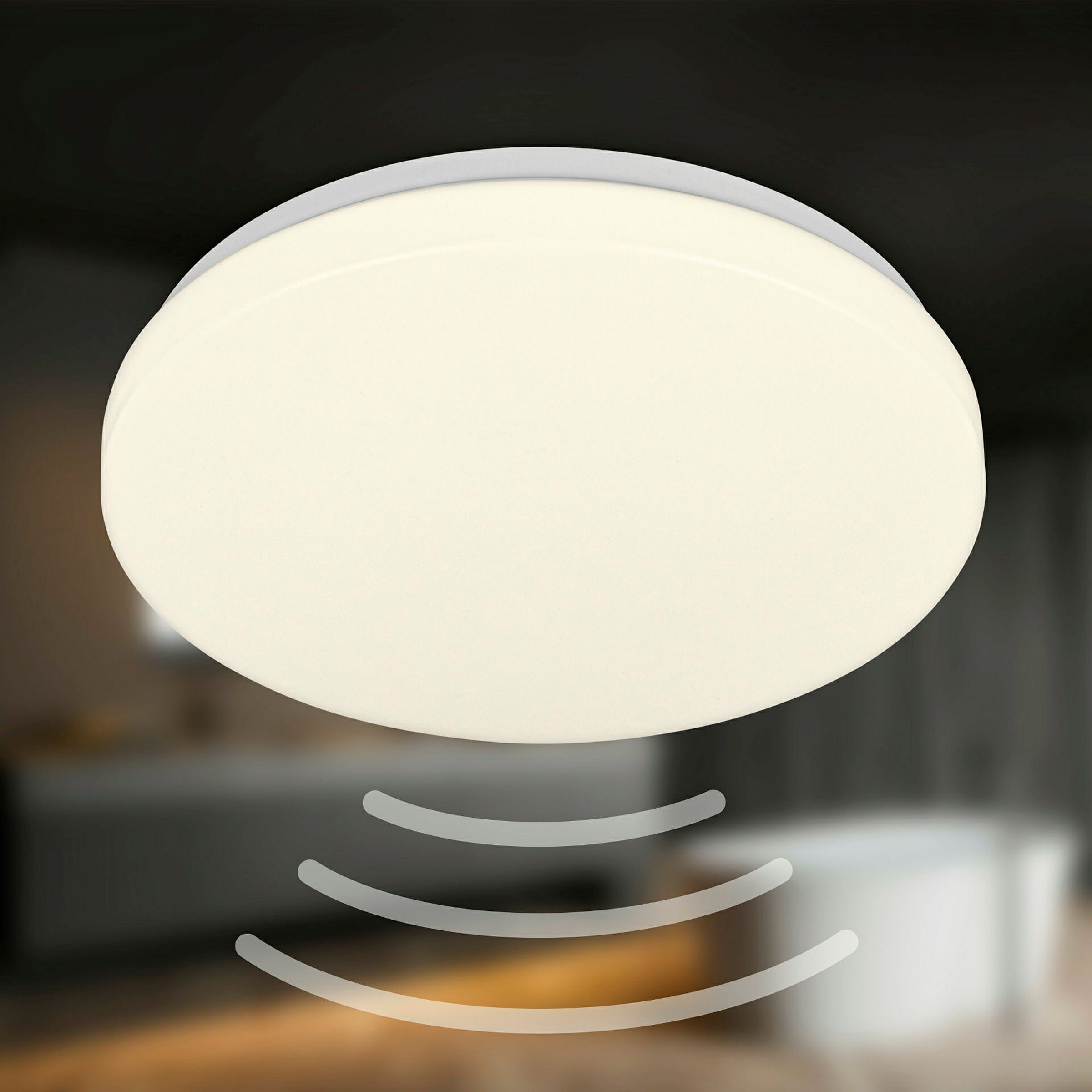 WALK LED ceiling light,sensor,Weiß, LED/13W, IP54