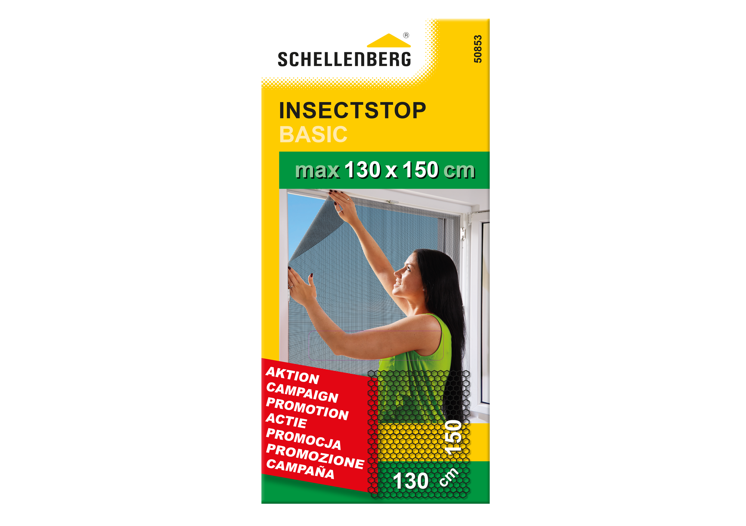 Schellenberg Fliegengitter BASIC, anthrazit, 130 x 150 cm
