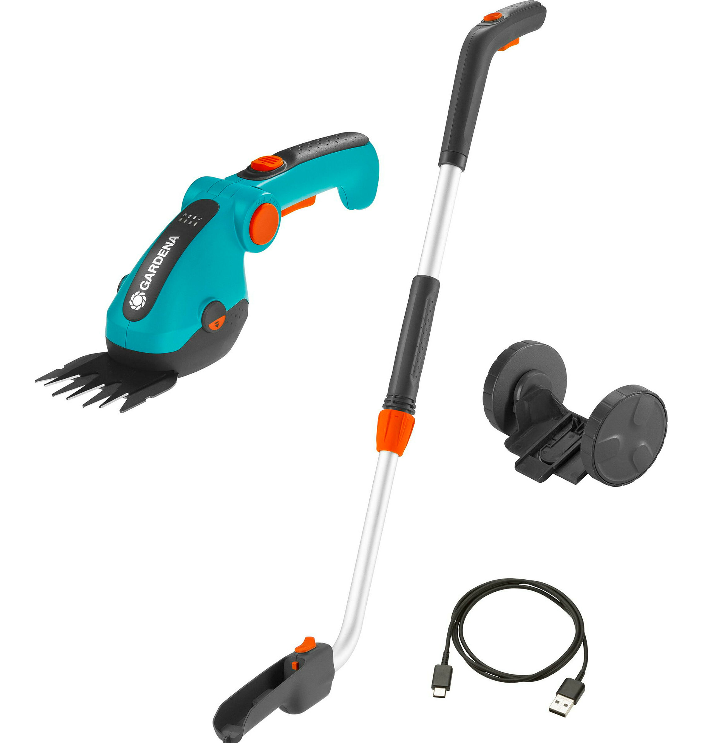 GARDENA Akku-Grasschere ComfortCut Li Set