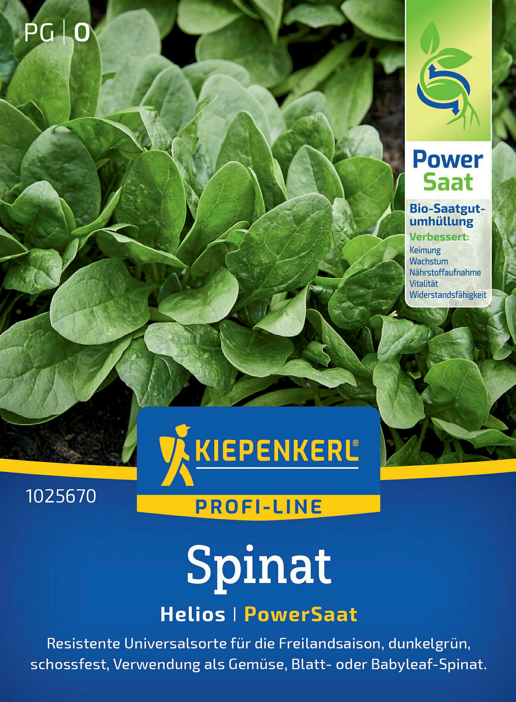 Kiepenkerl Spinat Helios, F1, PowerSaat