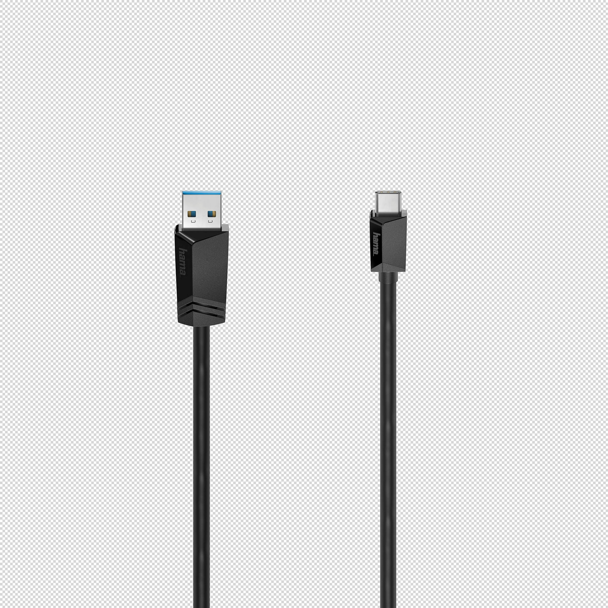 Hama USB-C-Kabel, USB-C-Stecker - USB-A-Stecker, USB 3.2 Gen1, 5 Gbit/s, 1,