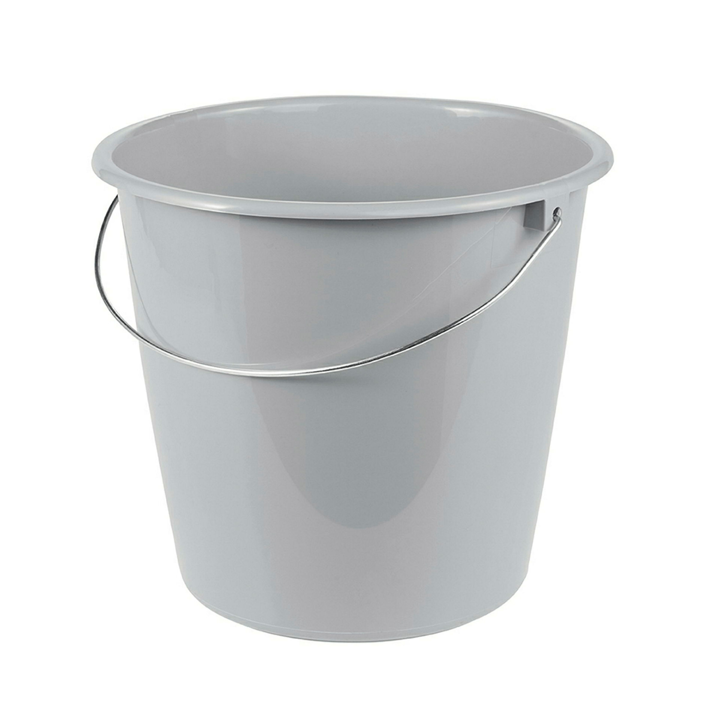 keeeper Eimer Erik mit Metallbügel, 10 l, 28,5 x 28,5 x 26 cm, Nordic Grey