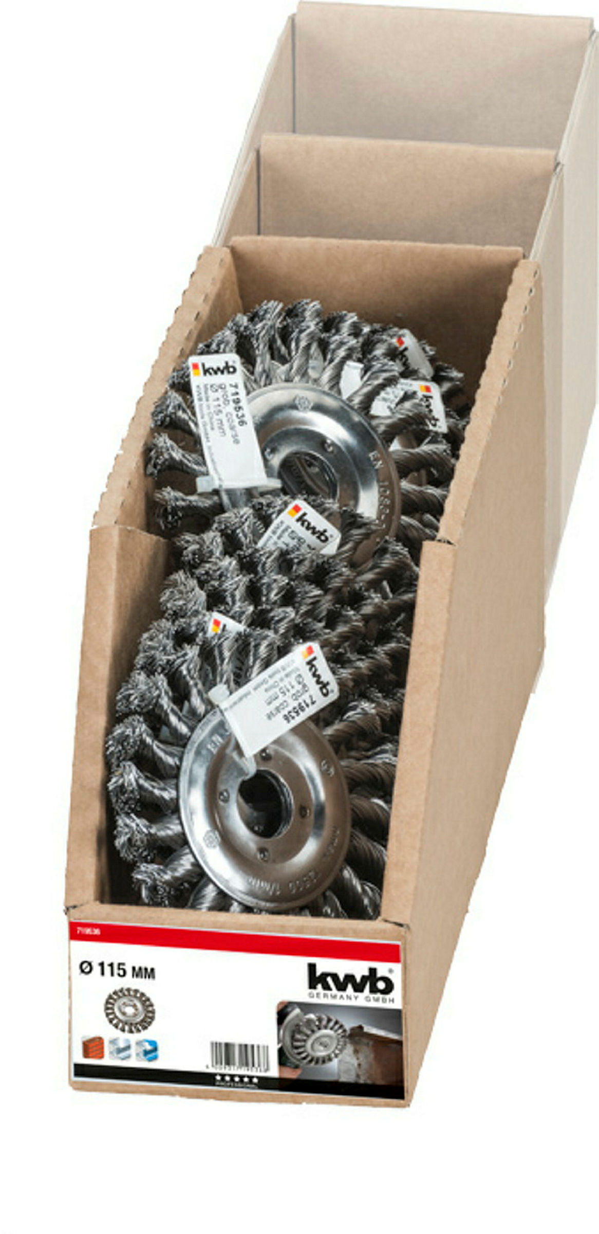 AGGRESSO-FLEX® Scheibenbu rste, HSS Stahldraht, gezopft, ø 115 mm