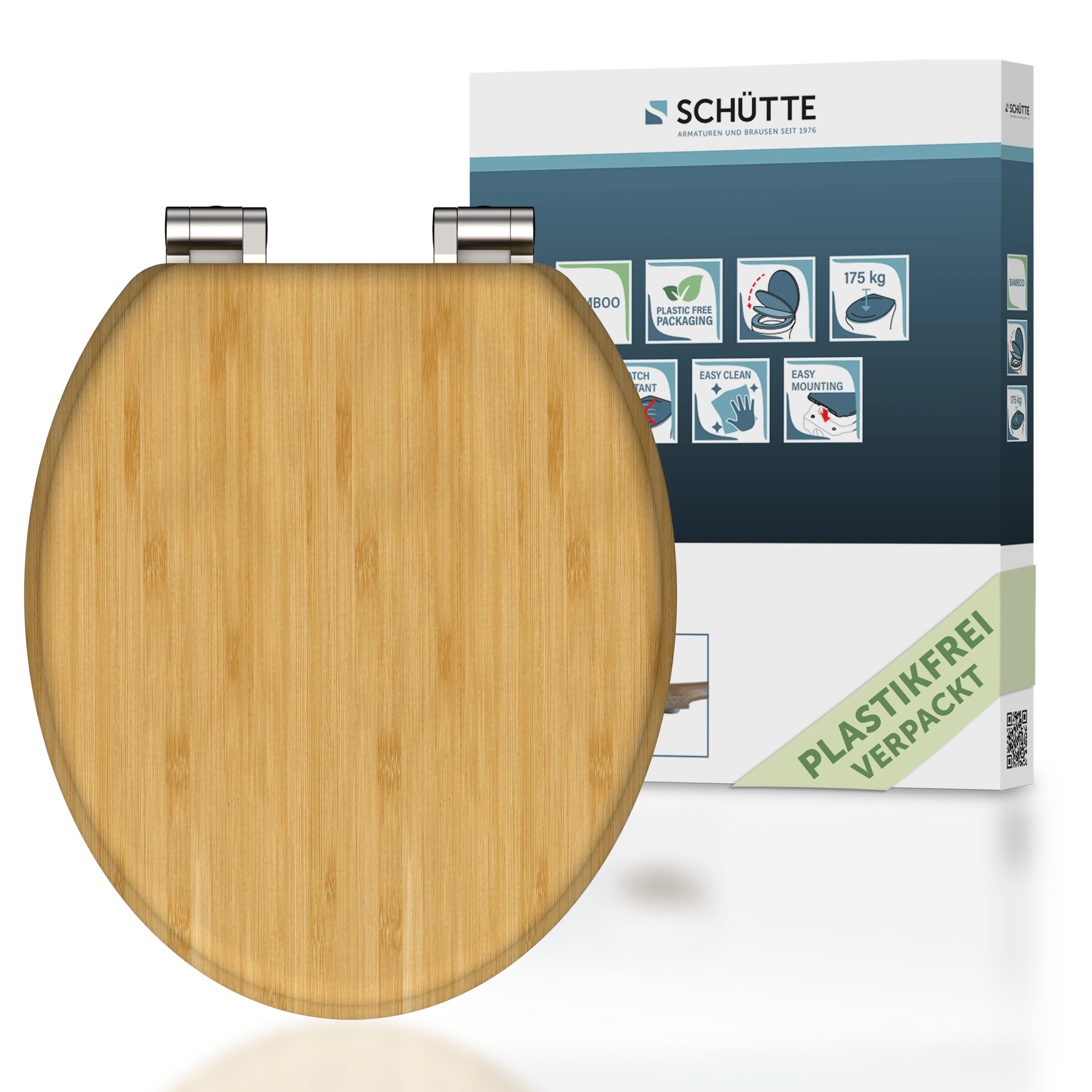 WC-Sitz NATURAL BAMBOO, Bambus, mit Absenkautomatik