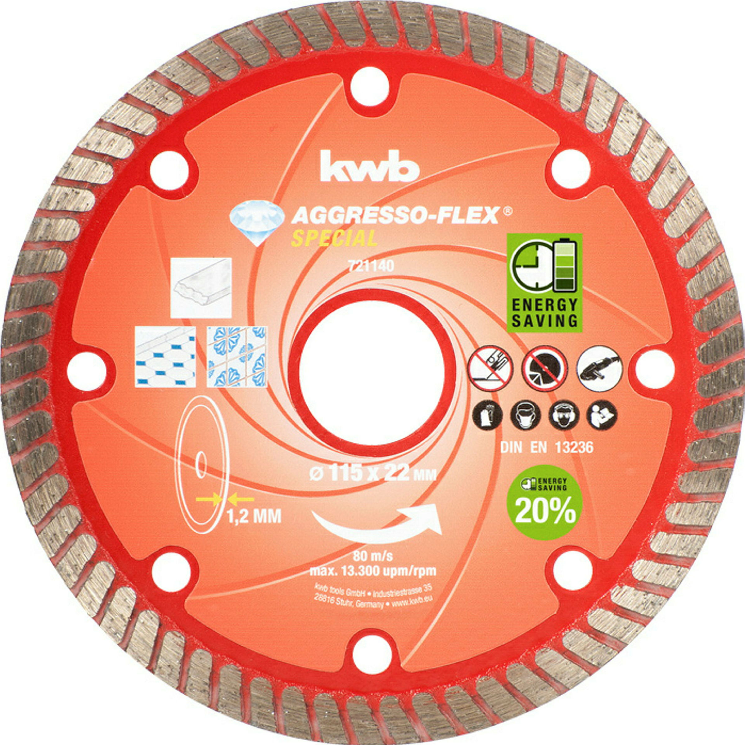 AGGRESSO-FLEX® DIAMANT Du nntrennscheibe, ø 115 mm
